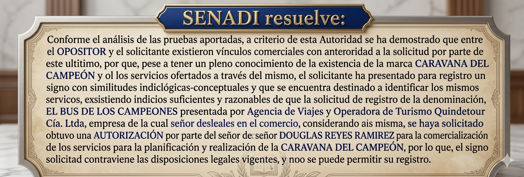 Senadi resuelve