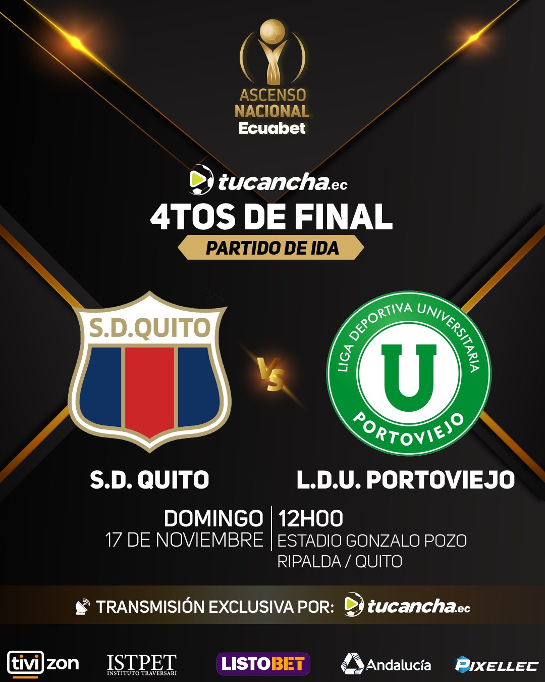 Fixture Deportivo Quito VS Liga de Portoviejo 4tos. de Final Ascenso Nacional 2024 Ecuador 3