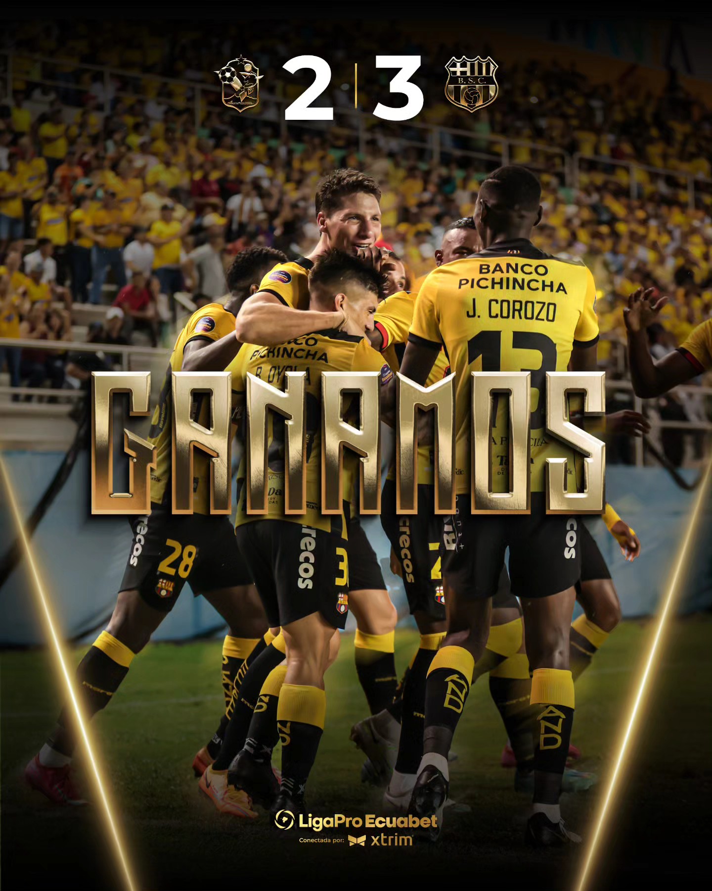 Manta VS Barcelona 1era. Fecha Liga PRO 2025 Ecuador 5