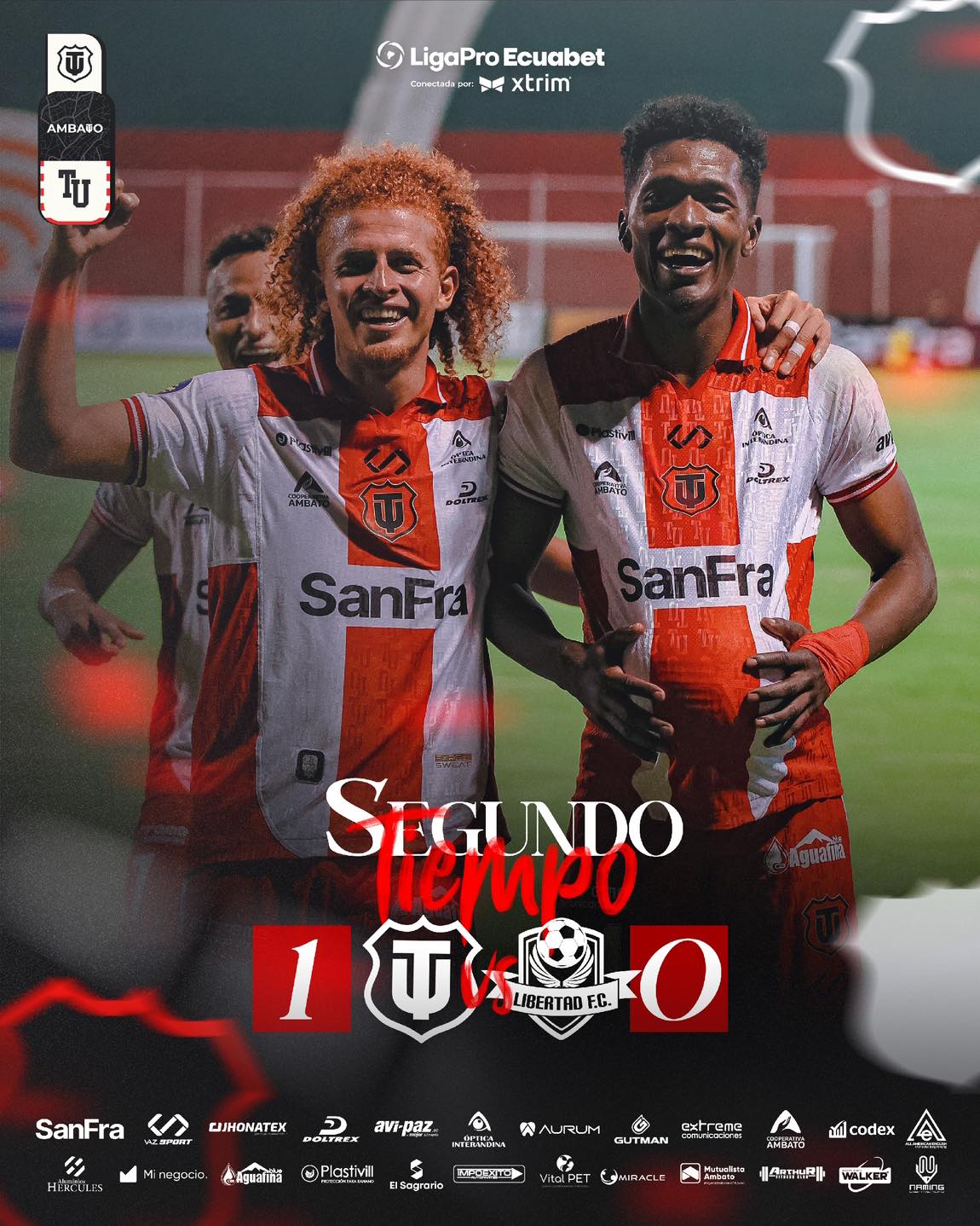 Tecnico Universitario VS Libertad 2da. Fecha Liga PRO 2025 Ecuador 6