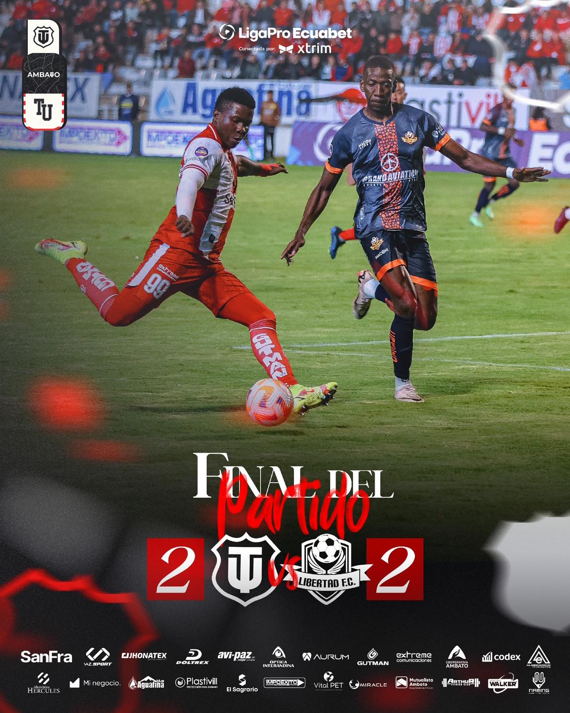 Tecnico Universitario VS Libertad 2da. Fecha Liga PRO 2025 Ecuador 7