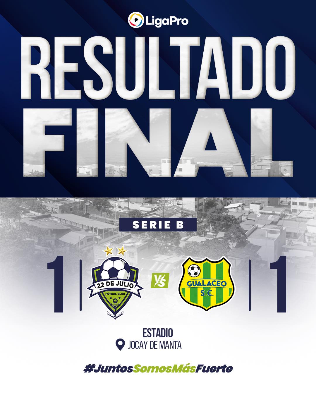 22 de Julio VS Gualaceo 2da. Fecha Serie B Resultados 1