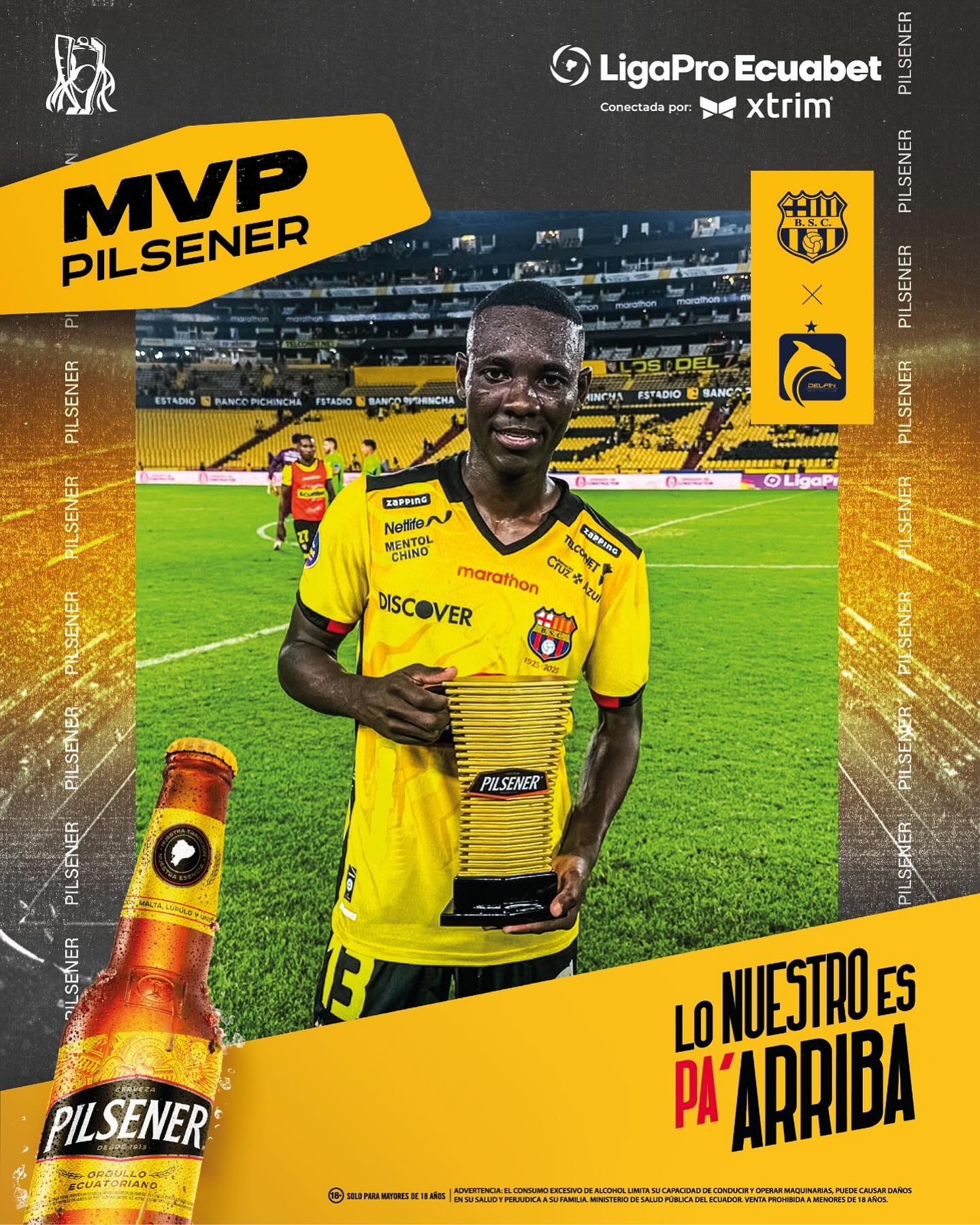 Barcelona VS Delfín 6ta. Fecha Liga Pro 2025 El Jugador 1