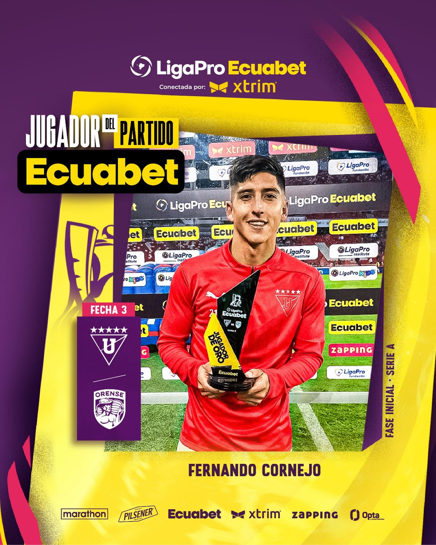 Liga de Quito VS Orense Fixture 3era. Fecha Liga Pro 2025 El Jugador 2