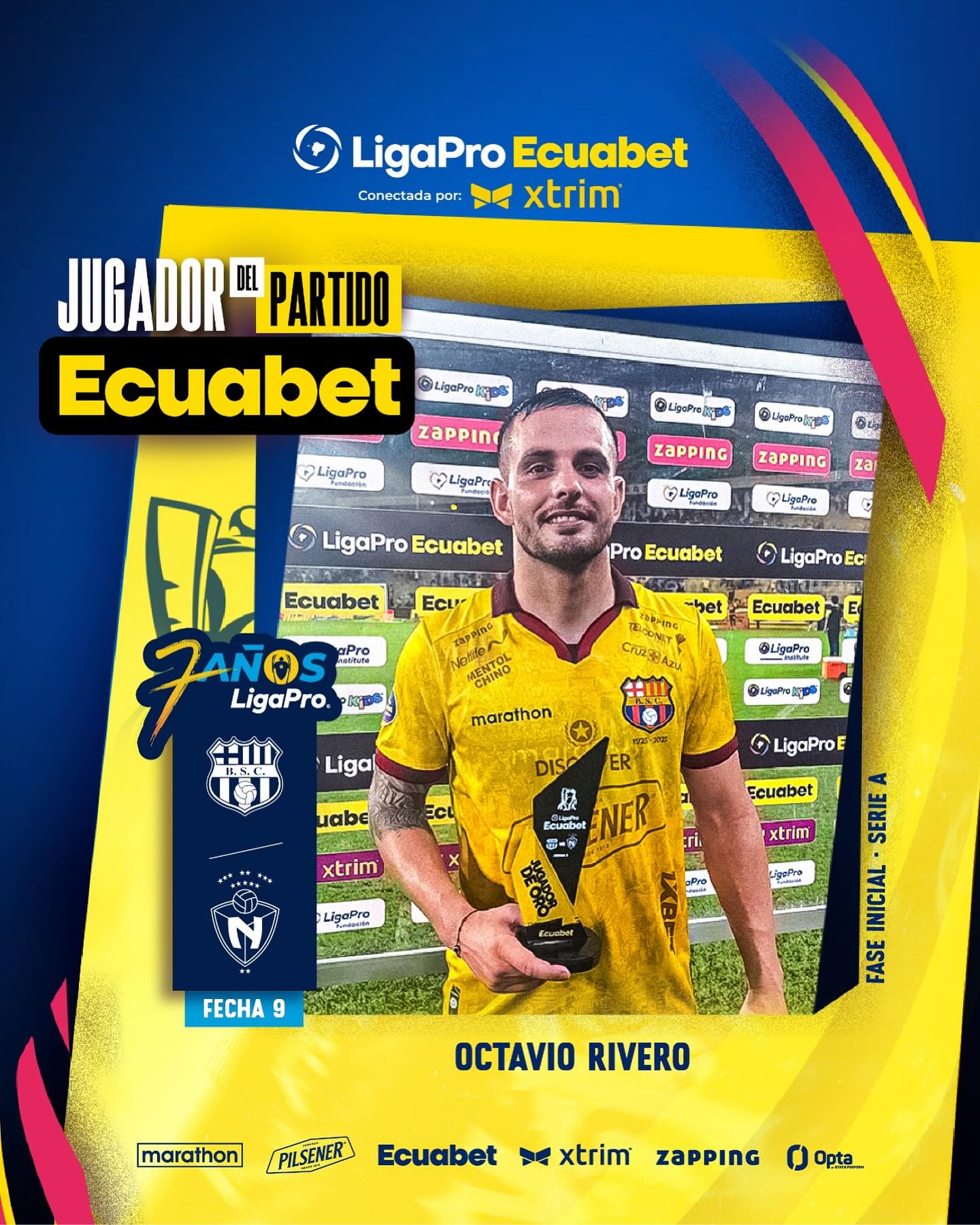 Barcelona VS El Nacional 9na. Fecha Liga Pro 2025 El Jugador