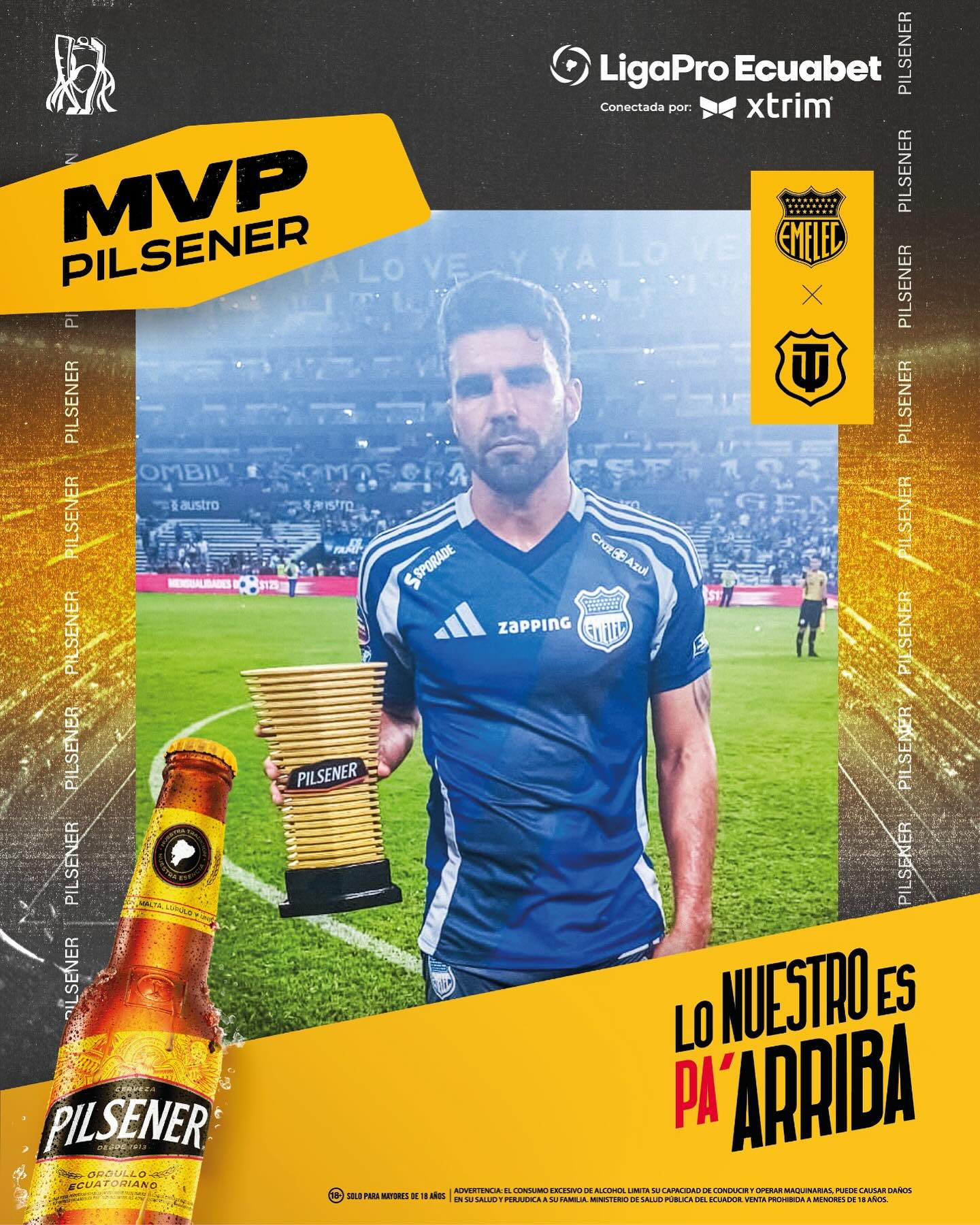 Emelec VS Tecnico Universitario 10ma. Fecha Liga Pro 2025 El Jugador 1