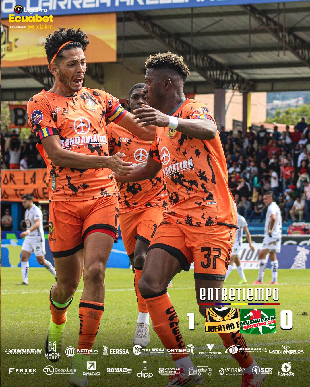 Libertad VS Mushu Runa 9na. Fecha Liga Pro 2025 Ecuador 5