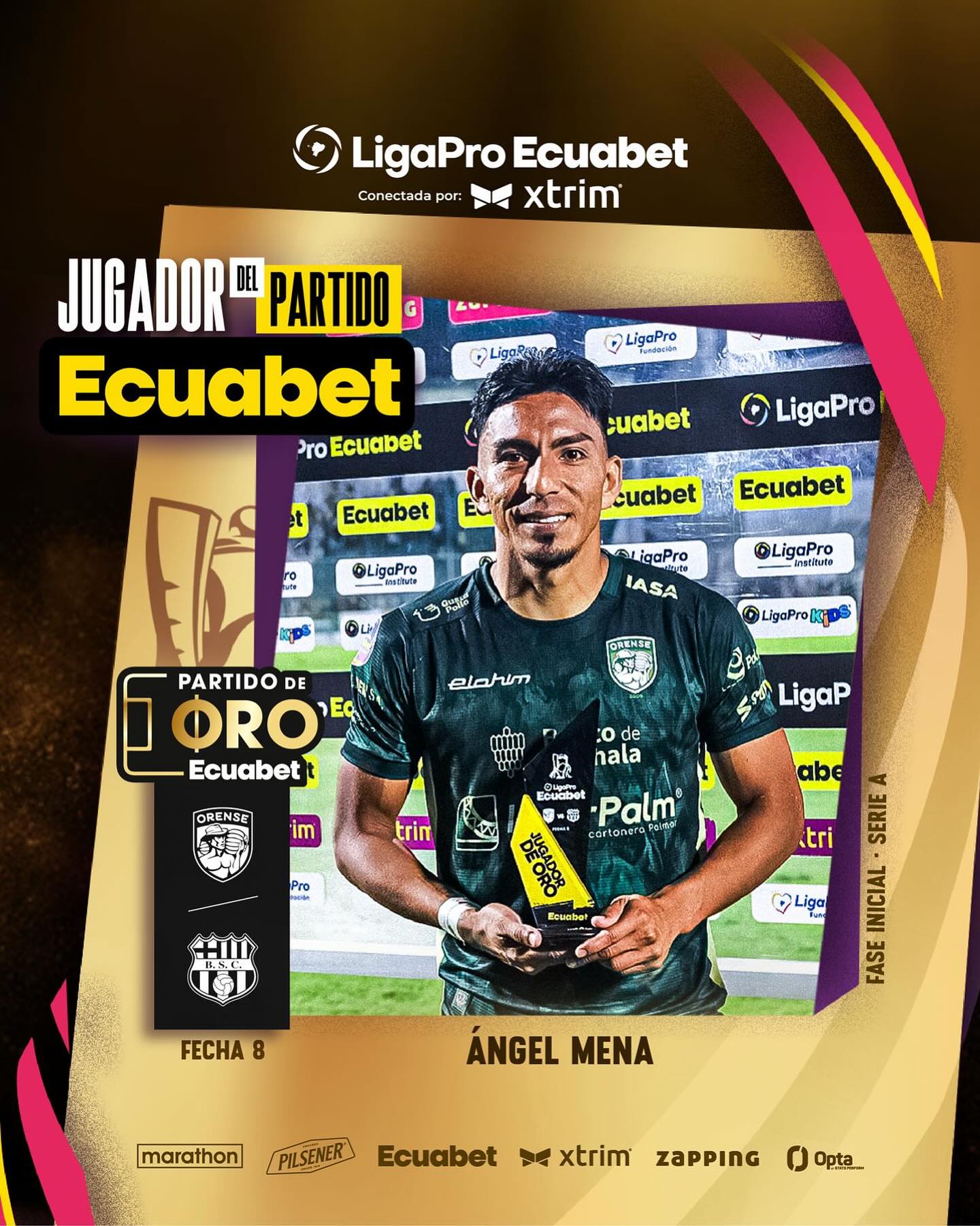 Orense VS Barcelona 8va. Fecha Liga Pro 2025 El Jugador 1