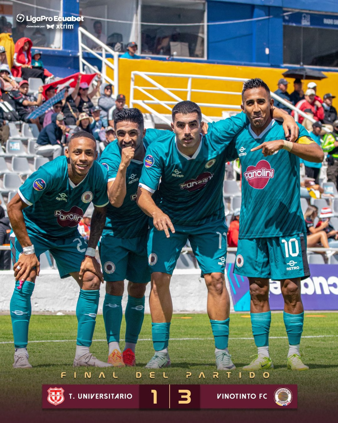 Tecnico Universitario VS VinoTinto 9na. Fecha Liga Pro 2025 Ecuador 13