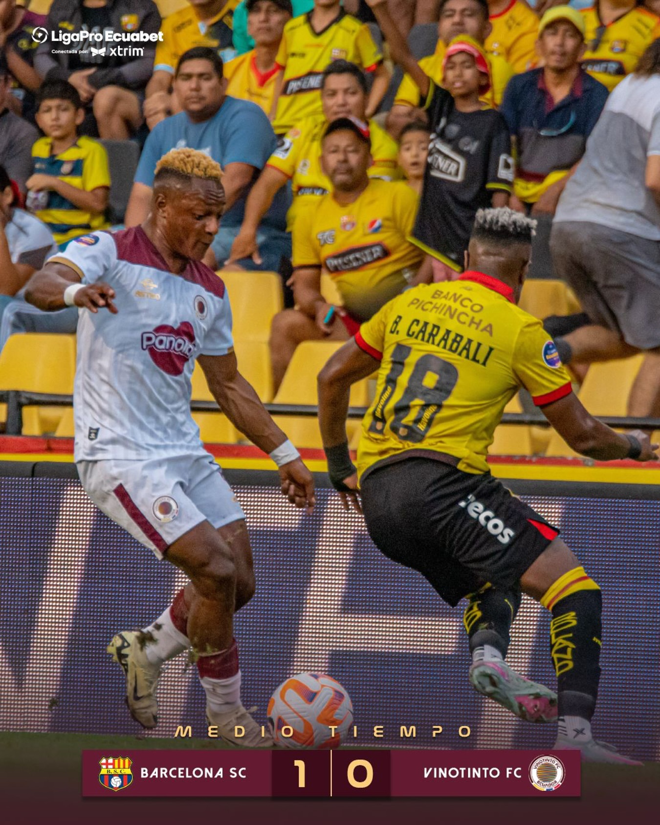 Barcelona VS VinoTinto 11va. Fecha Liga Pro 2025 Ecuador 7