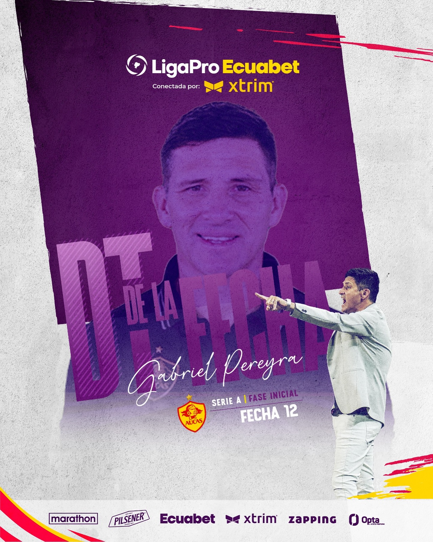 DT de la 12ava. Fecha Liga Pro 2025 Ecuador.