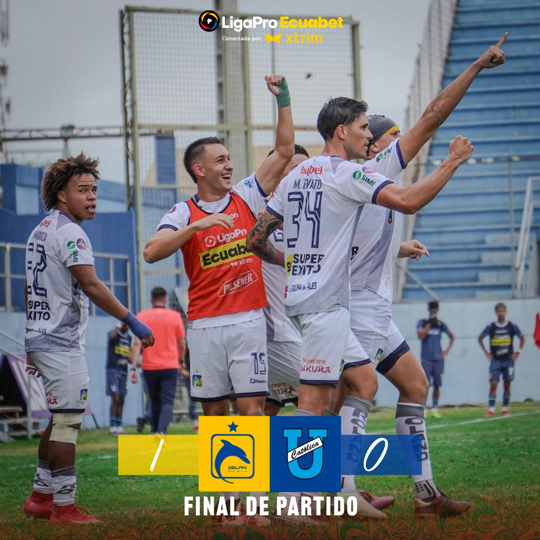 Delfín VS Universidad Catolica 13ava. Fecha Liga Pro 2025 Ecuador 7
