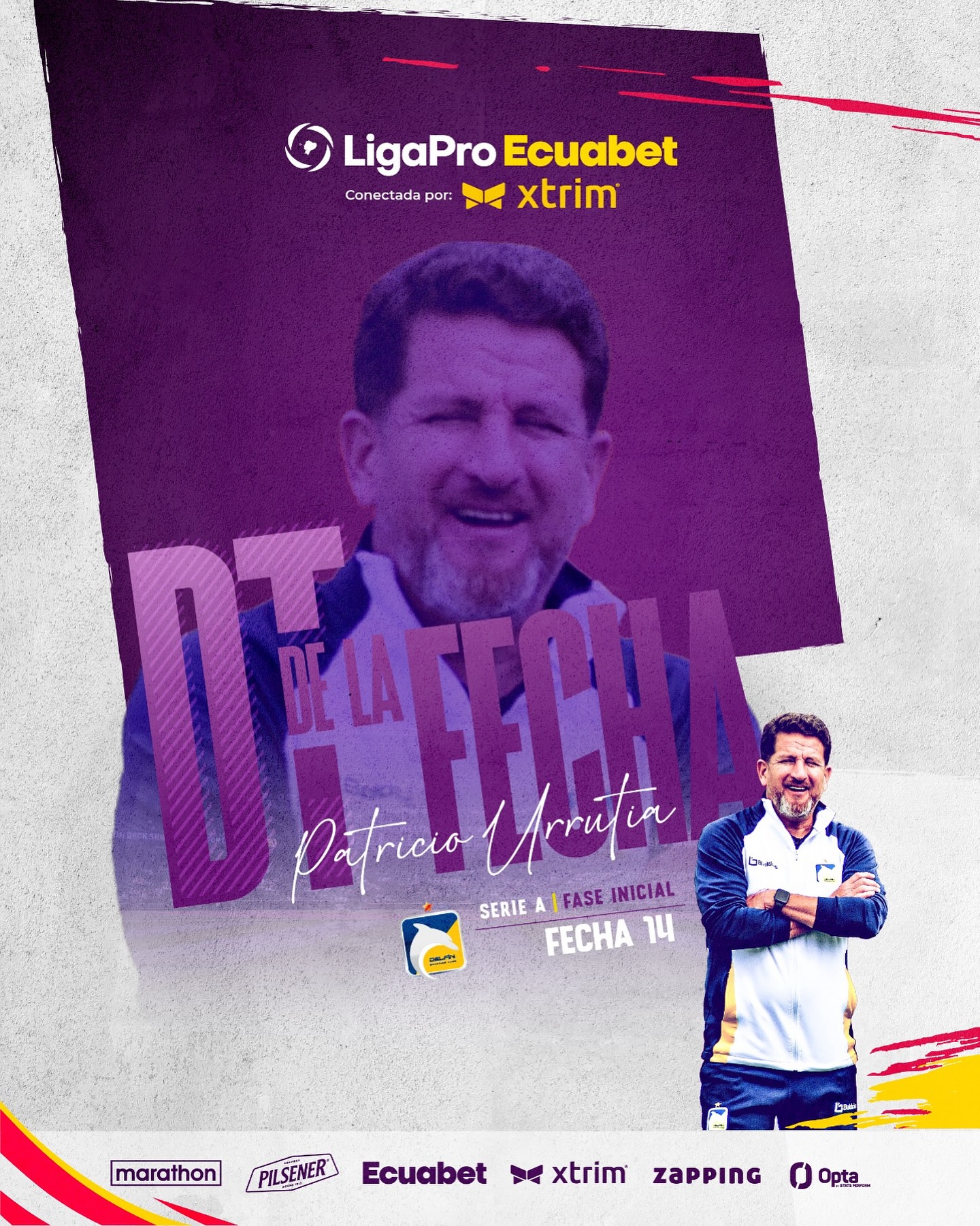 El DT de la 14ava. Fecha Liga Pro 2025 Ecuador