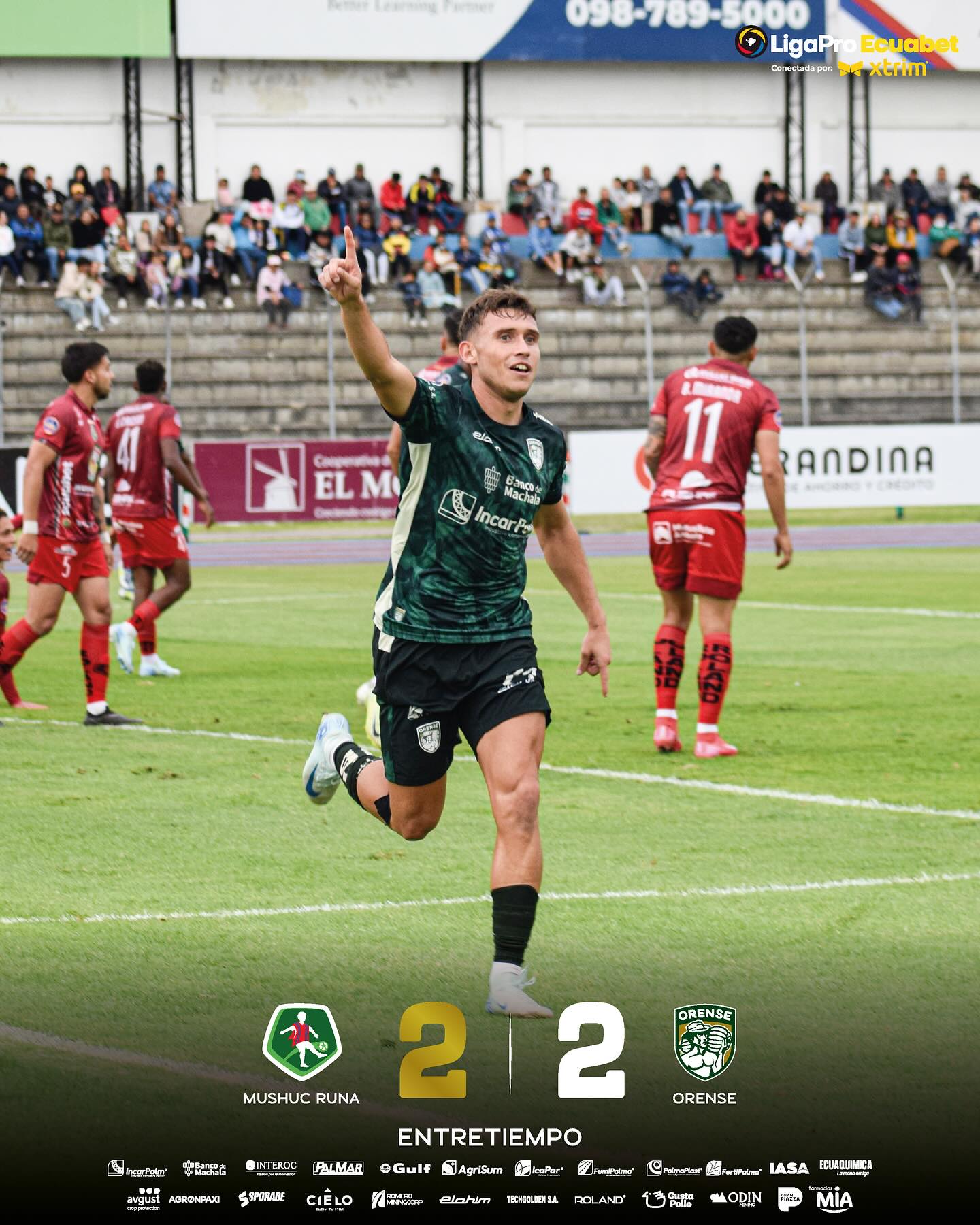 Mushuc Runa VS Orense 13ava. Fecha Liga Pro 2025 Ecuador 2