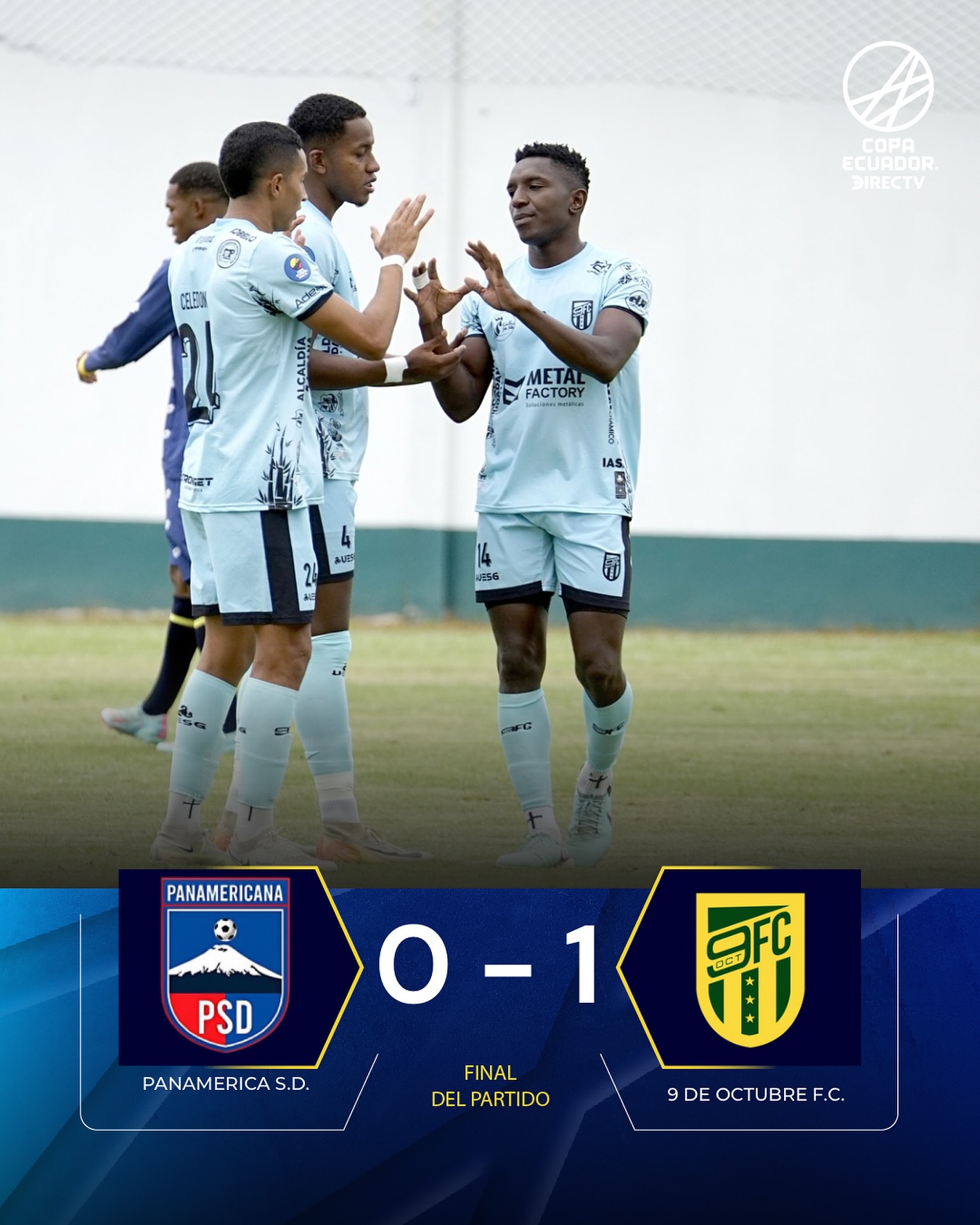 Resultado Panamerica VS 9 de Octubre 32avos. de Finales Copa Ecuador