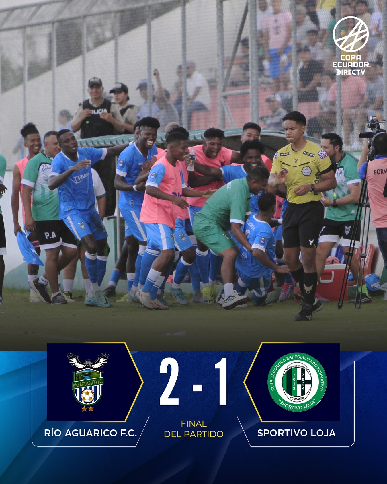 Resultados Rio Aguarico VS Sportivo Loja 32avos. de Finales Copa Ecuador