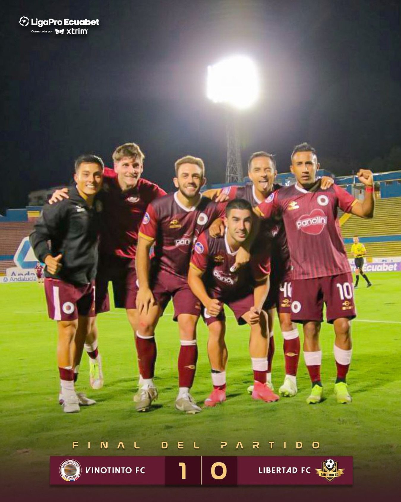 VinoTinto VS Libertad 15ava. Fecha Liga PRO 2025 Ecuador 1