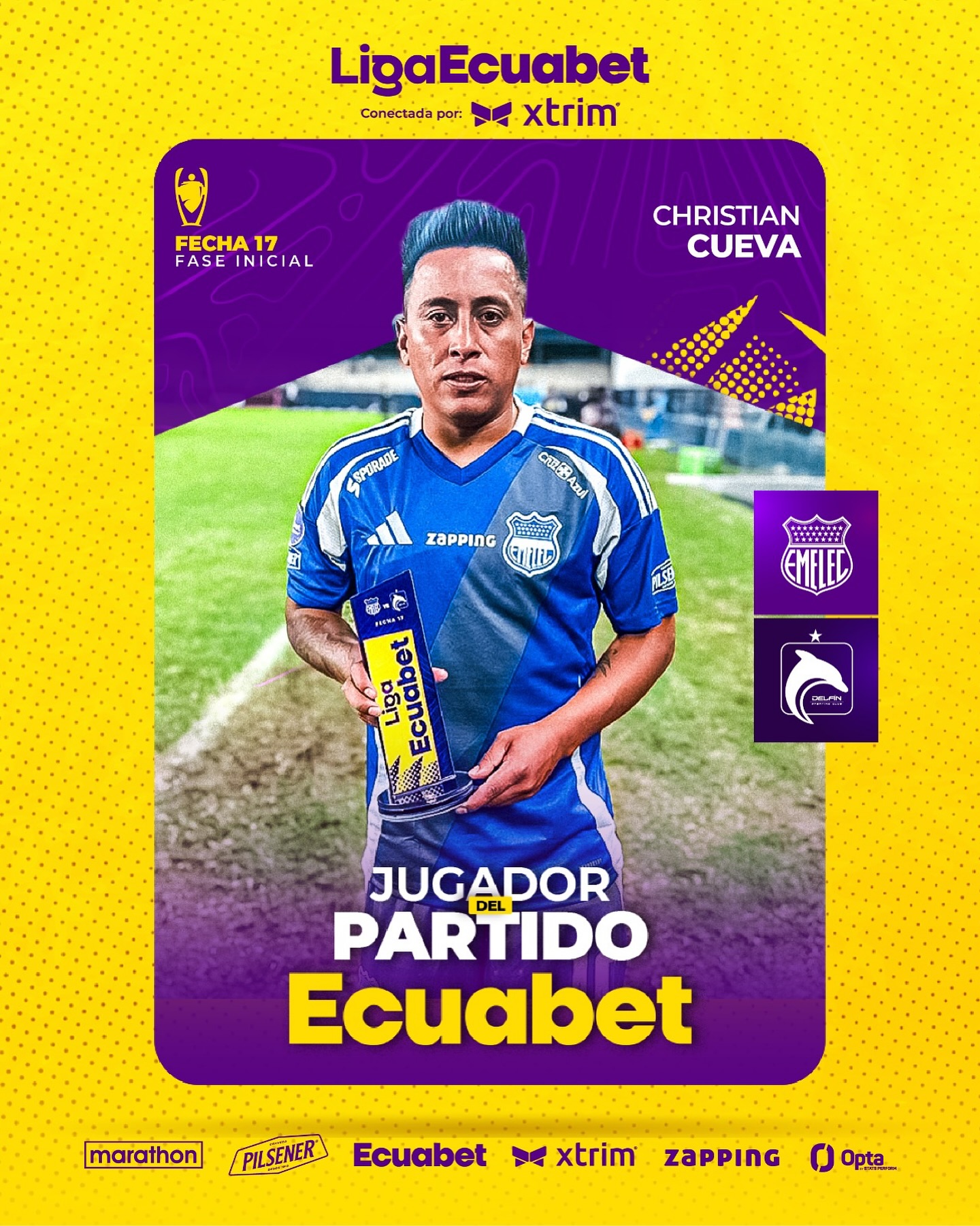 Emelec VS Delfín 17ava. Fecha Liga PRO 2025 El Jugador