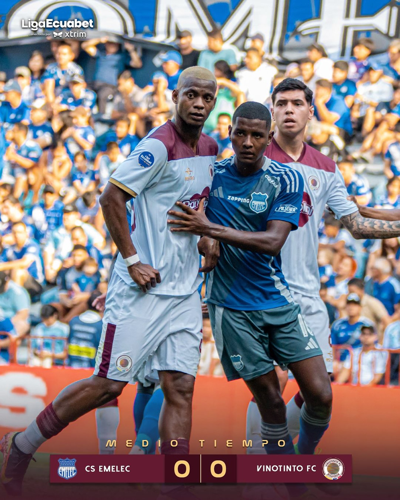 Emelec VS VinoTinto 19ava. Fecha Liga PRO 2025 Ecuador 1