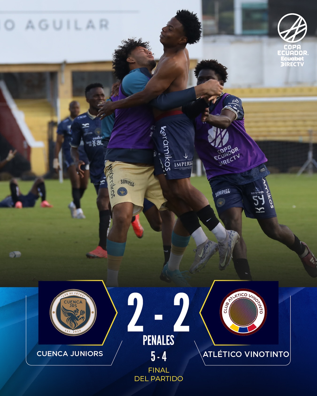 Resultados Cuenca Junior VS VinoTinto 32avos. de Finales Copa Ecuador