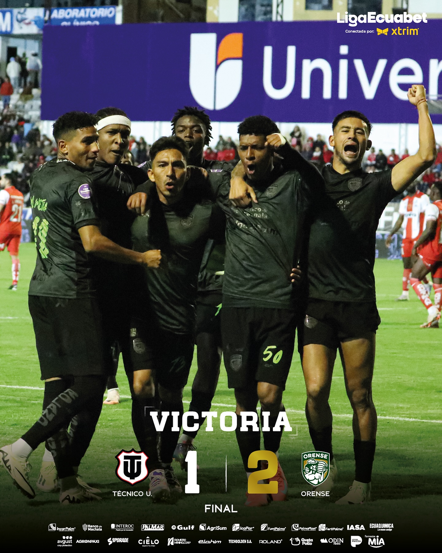 Tecnico Universitario VS Orense 19ava. Fecha Liga PRO 2025 Ecuador 3