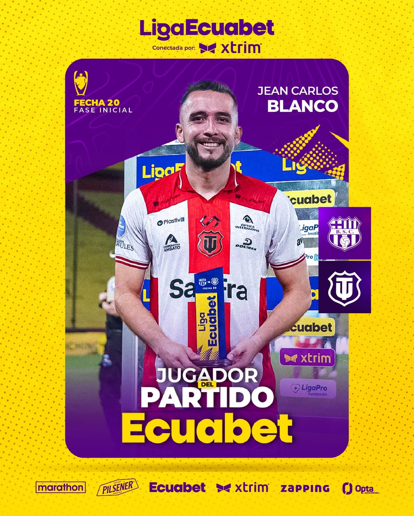 Barcelona VS T. Universitario 20ava. Fecha Liga PRO 2025 El Jugador