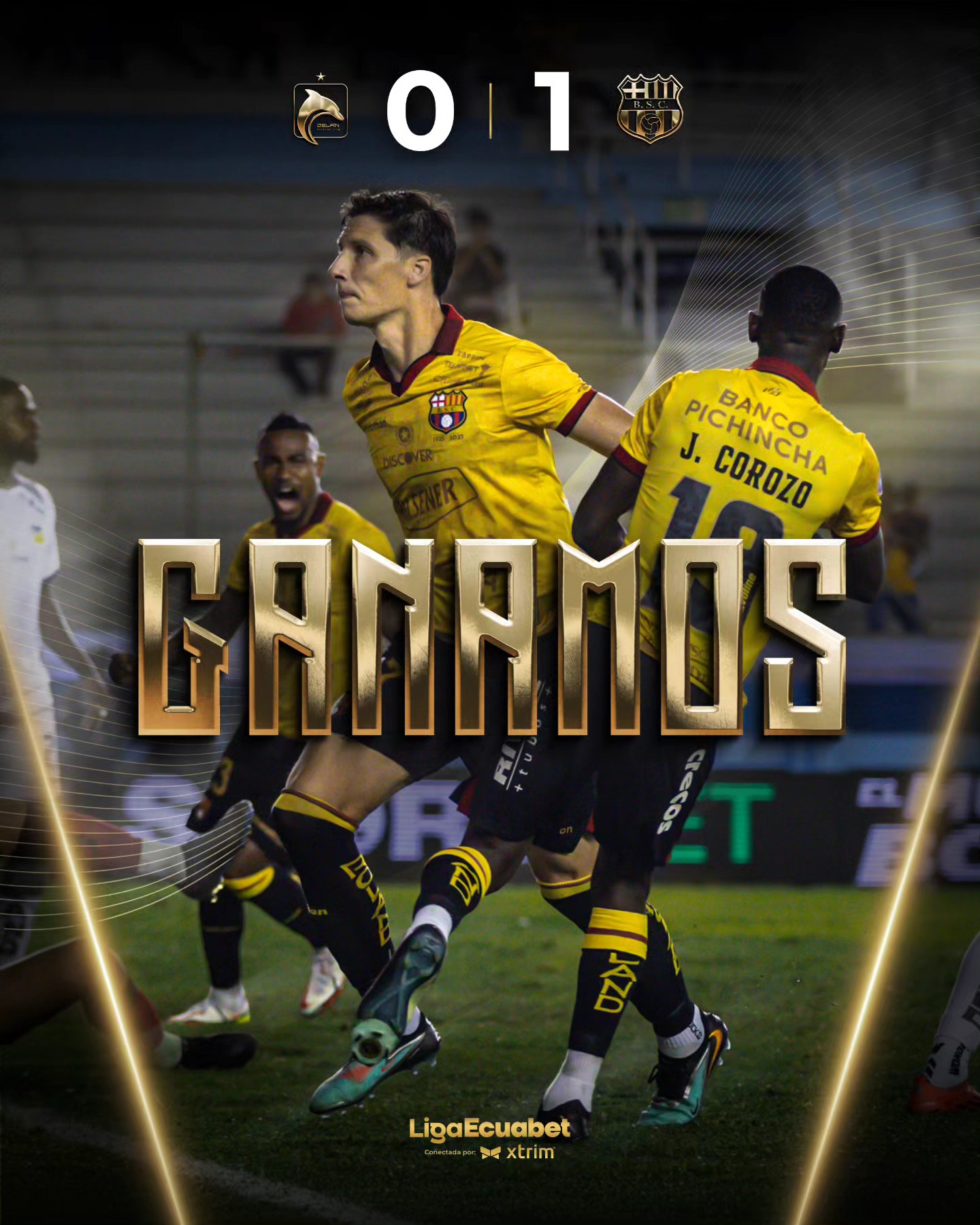 Delfín VS Barcelona 21ava. Fecha Liga PRO 2025 Ecuador 8