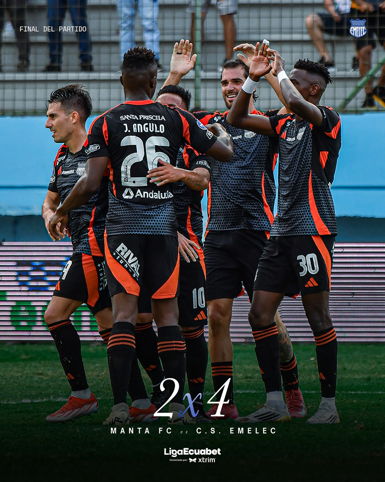 Manta VS Emelec 22ava. Fecha Liga PRO 2025 Ecuador 3