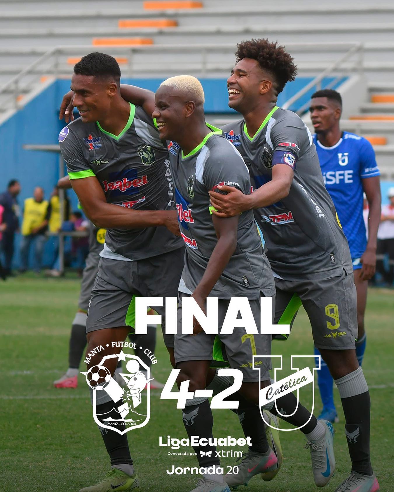 Manta VS U. Catolica 20ava. Fecha Liga PRO 2025 Ecuador 6