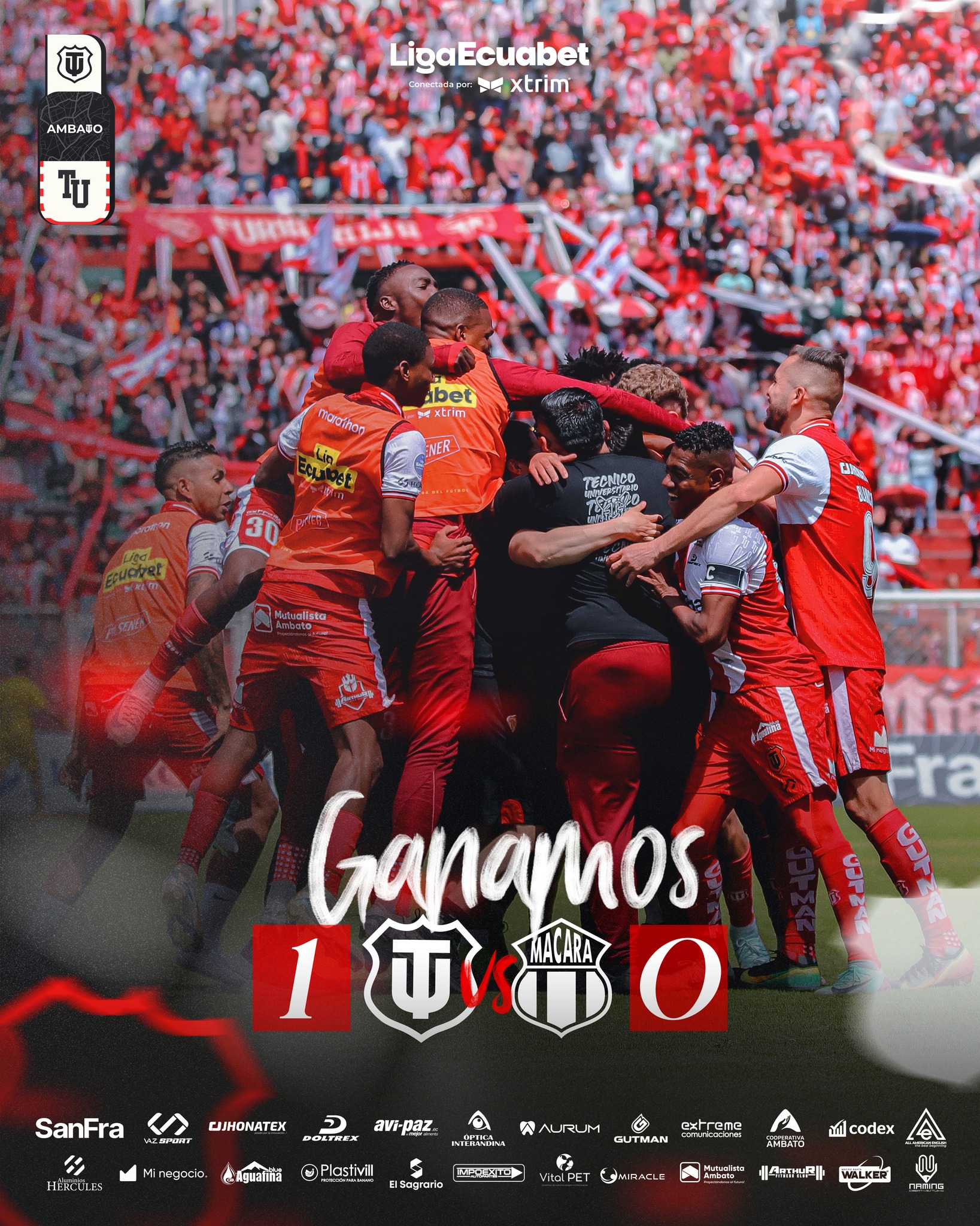 T. Universitario VS Macará 21ava. Fecha Liga PRO 2025 Ecuador 8