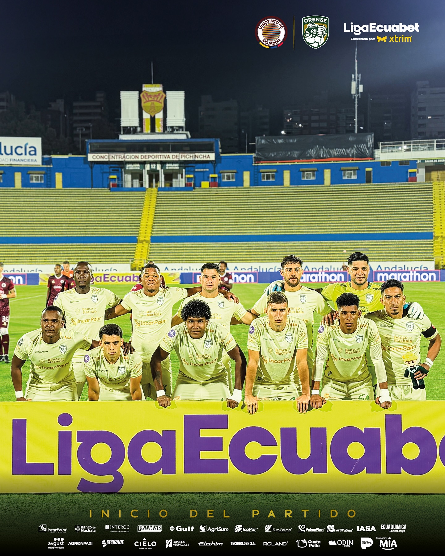 VinoTinto VS Orense 22ava. Fecha Liga PRO 2025 Ecuador 1