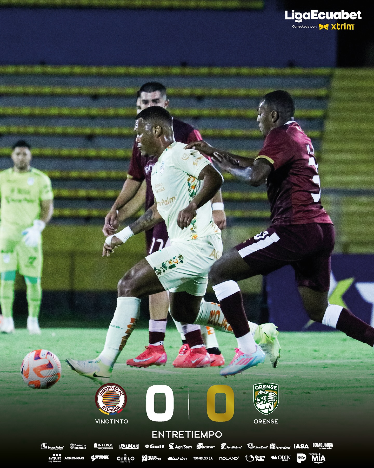 VinoTinto VS Orense 22ava. Fecha Liga PRO 2025 Ecuador 2
