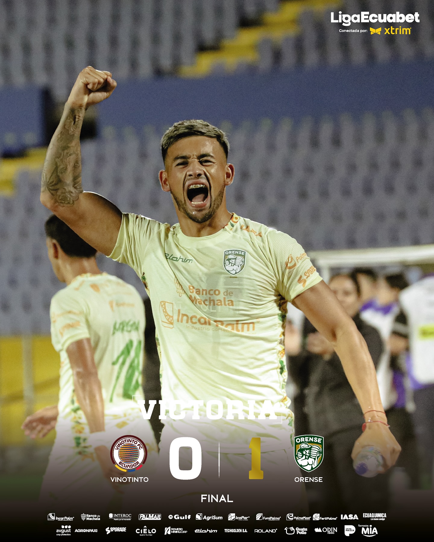 VinoTinto VS Orense 22ava. Fecha Liga PRO 2025 Ecuador 3