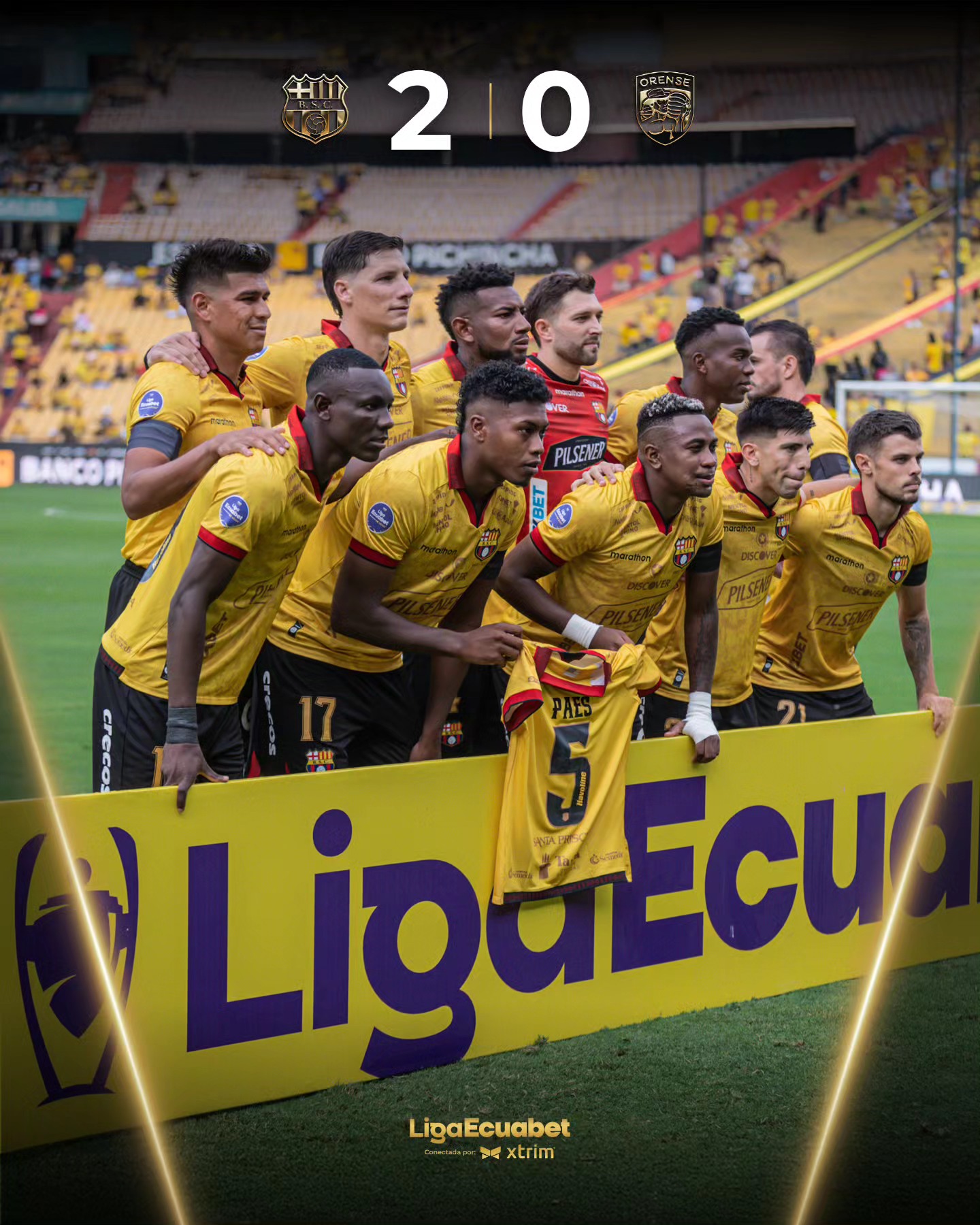 Barcelona VS Orense 23ava. Fecha Liga PRO 2025 Ecuador 7