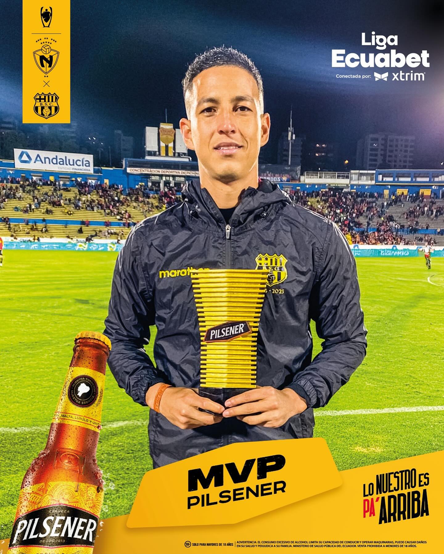 EL Nacional VS Barcelona 24ava. Fecha Liga PRO 2025 El Jugador 1