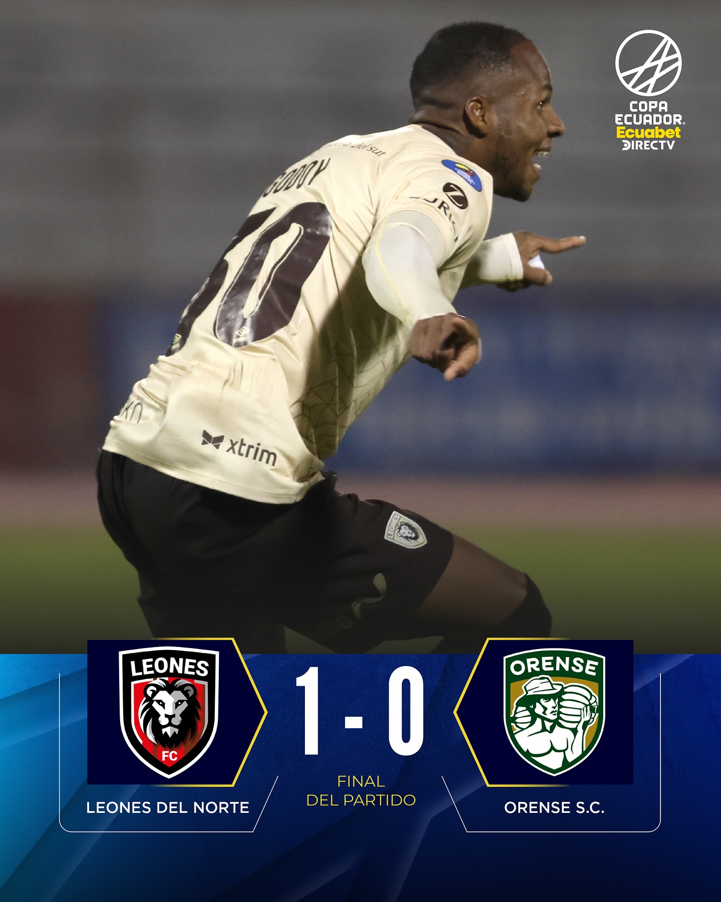 Leones del Norte VS Orense 8vos. de Final COPA ECUADOR Resultado