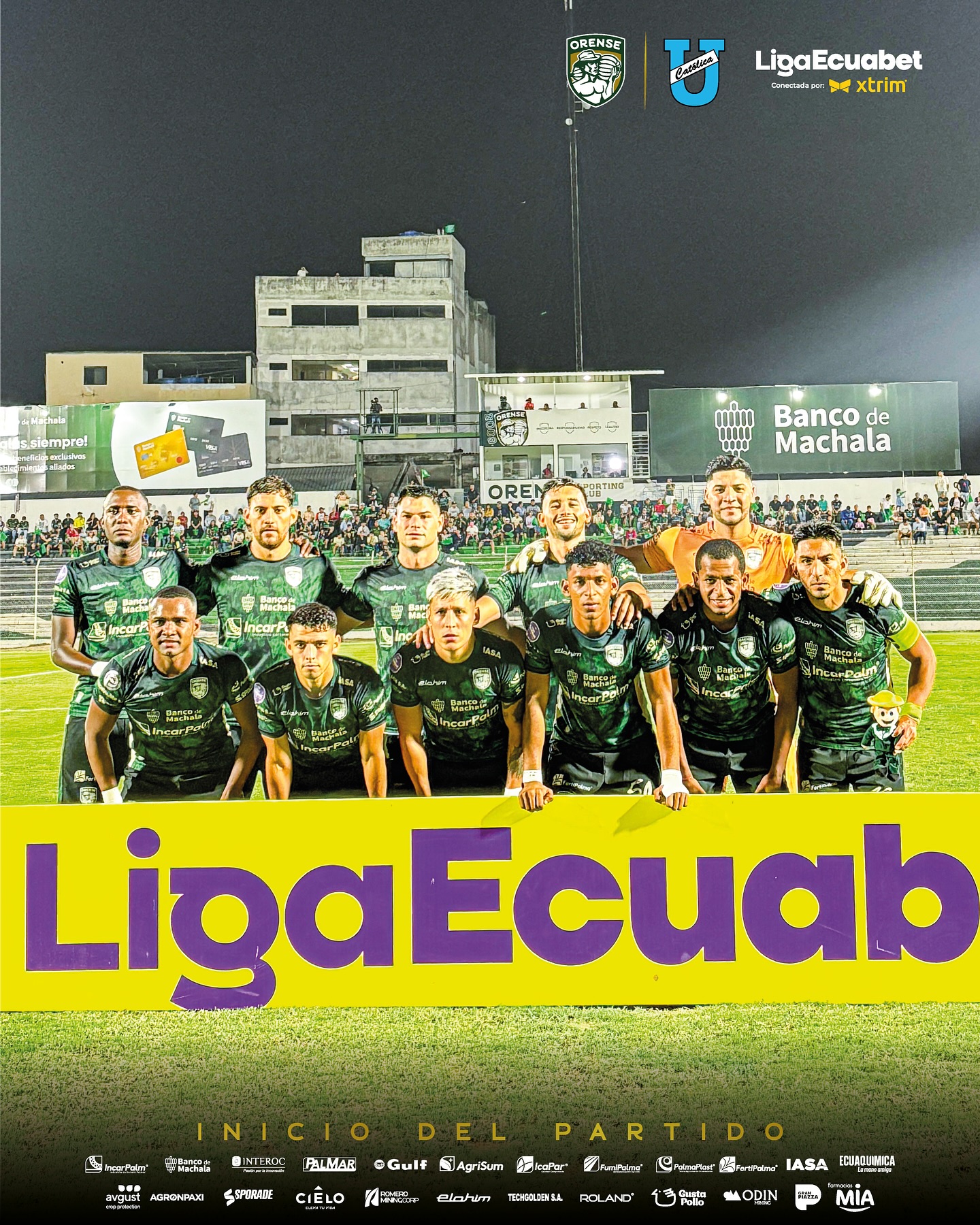 Orense VS U. Catolica 24ava. Fecha Liga PRO 2025 Ecuador 1