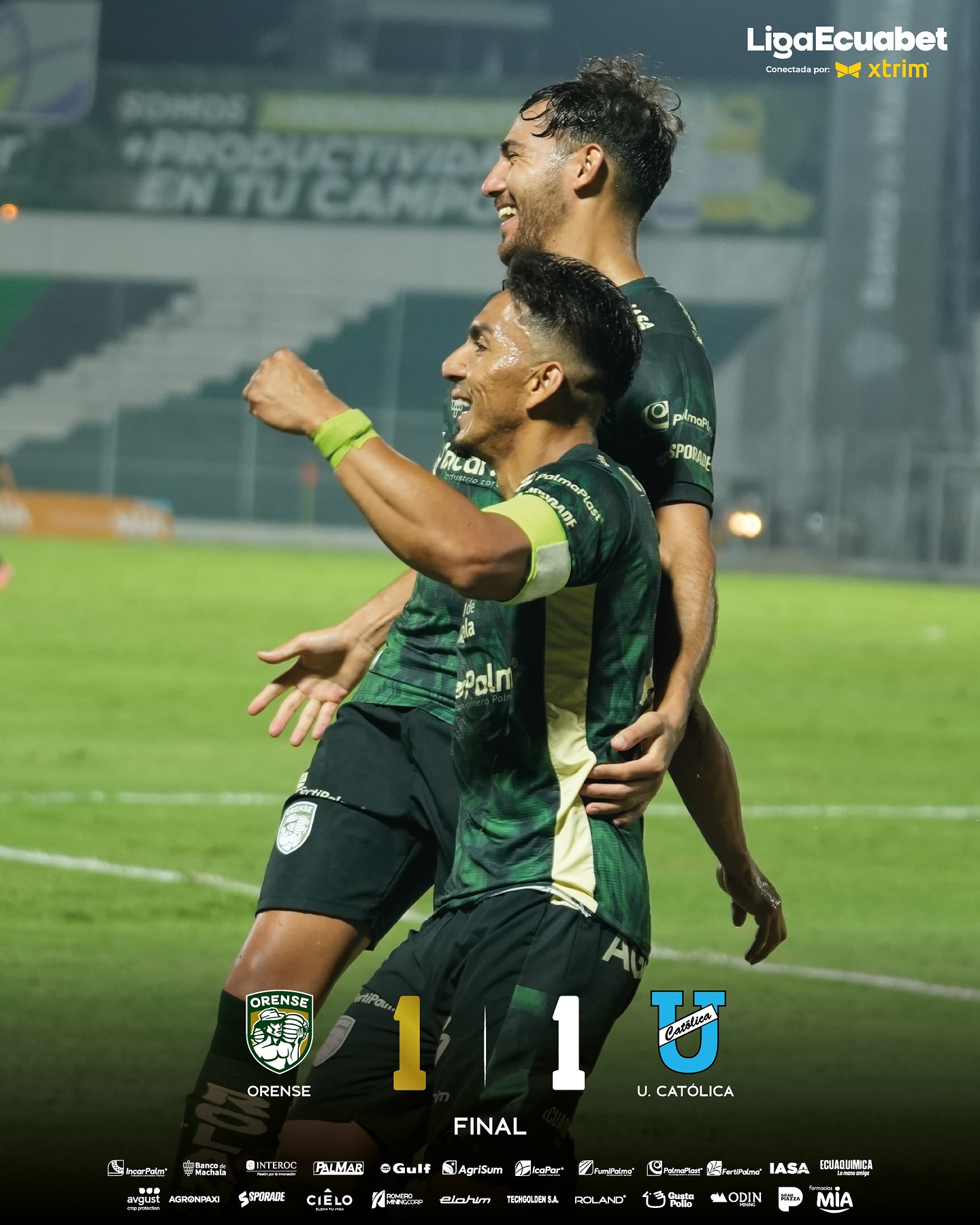 Orense VS U. Catolica 24ava. Fecha Liga PRO 2025 Ecuador 3