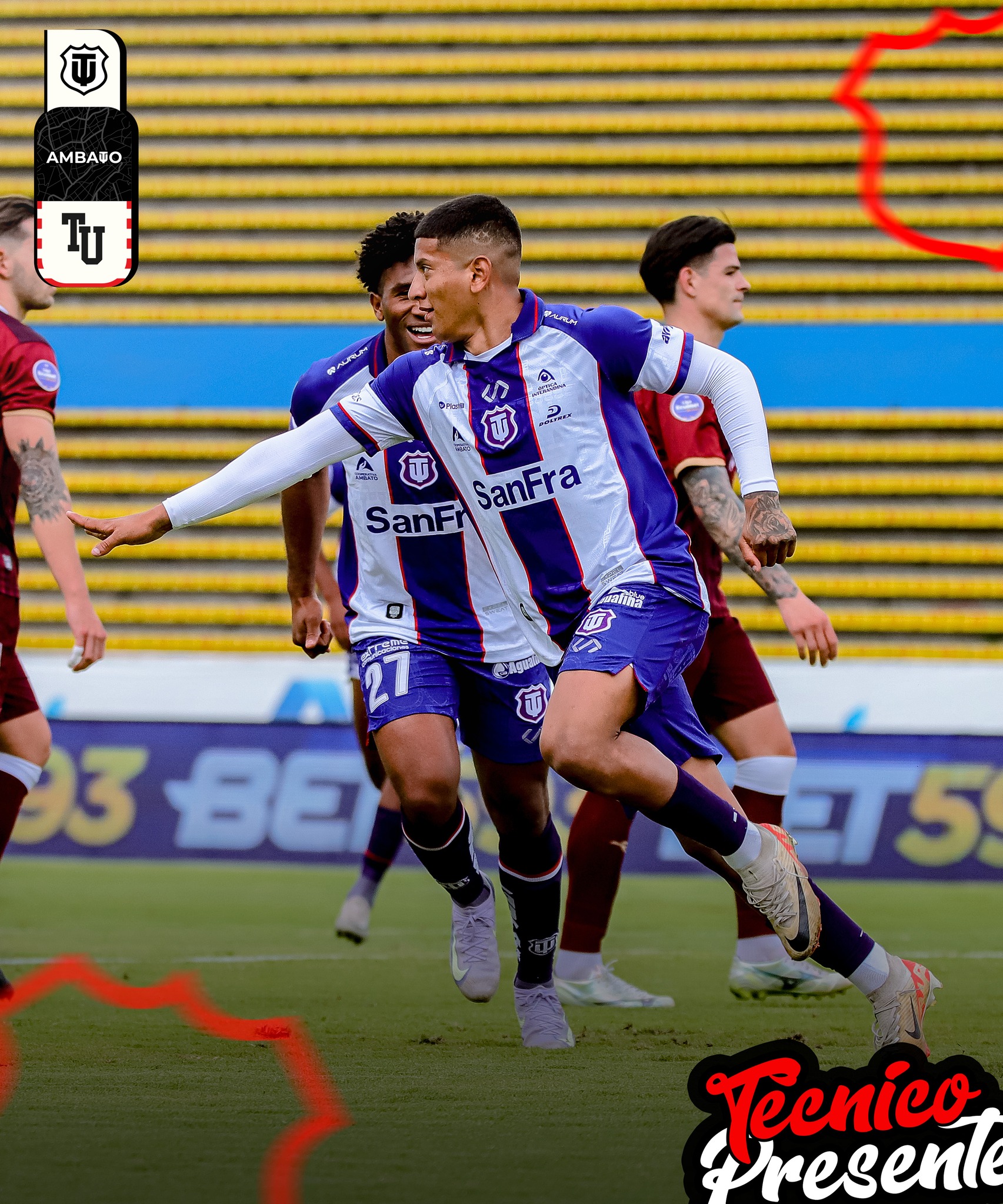 VinoTinto VS Tecnico Universitario 24ava. Fecha Liga PRO 2025 Ecuador 4