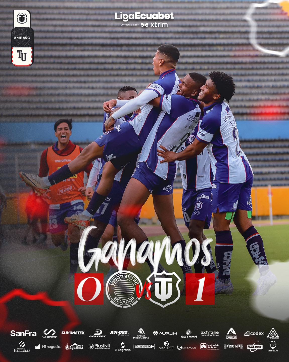 VinoTinto VS Tecnico Universitario 24ava. Fecha Liga PRO 2025 Ecuador 6