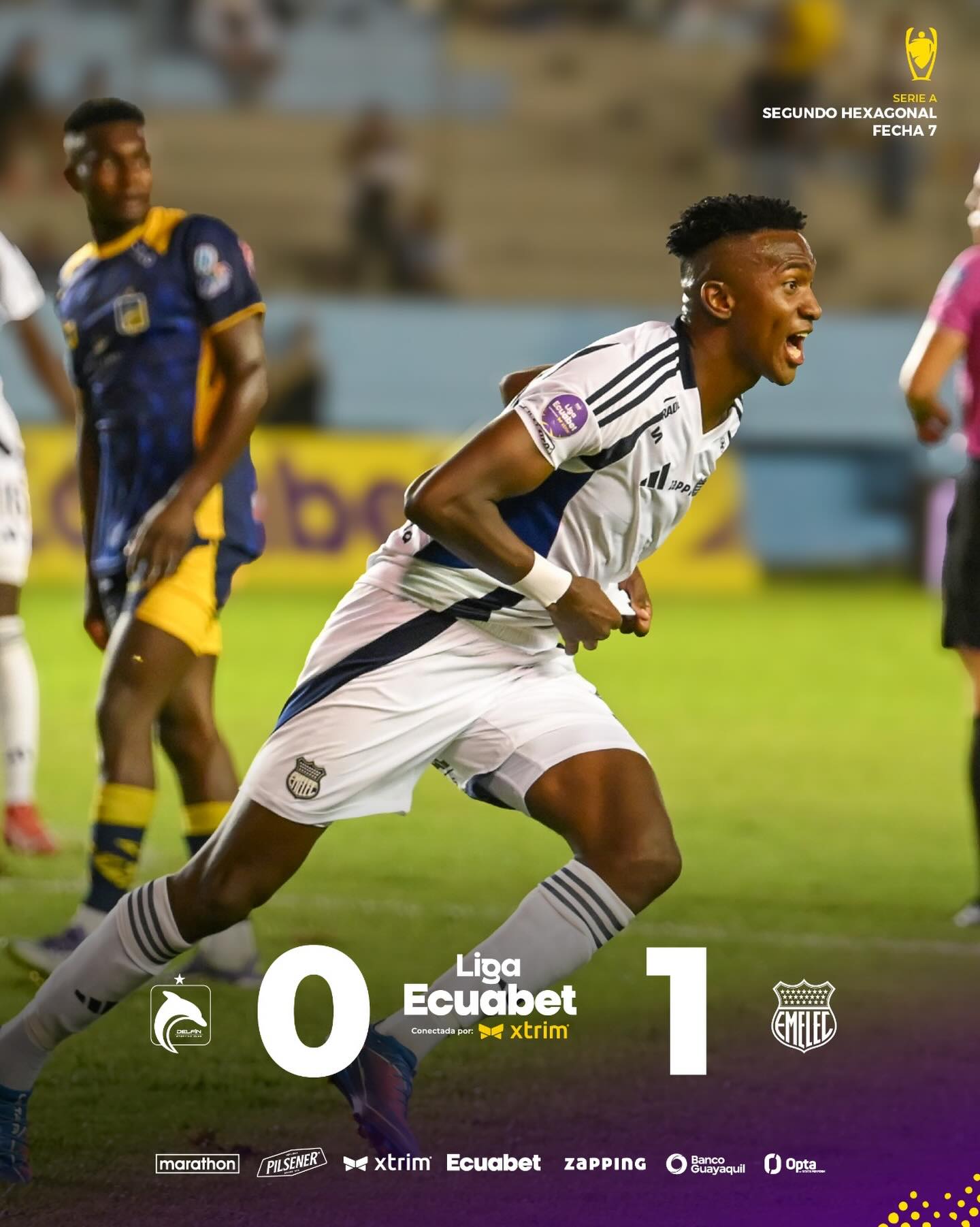Delfín VS Emelec 7ma. Fecha Exagonal 2 Liga Pro 2025