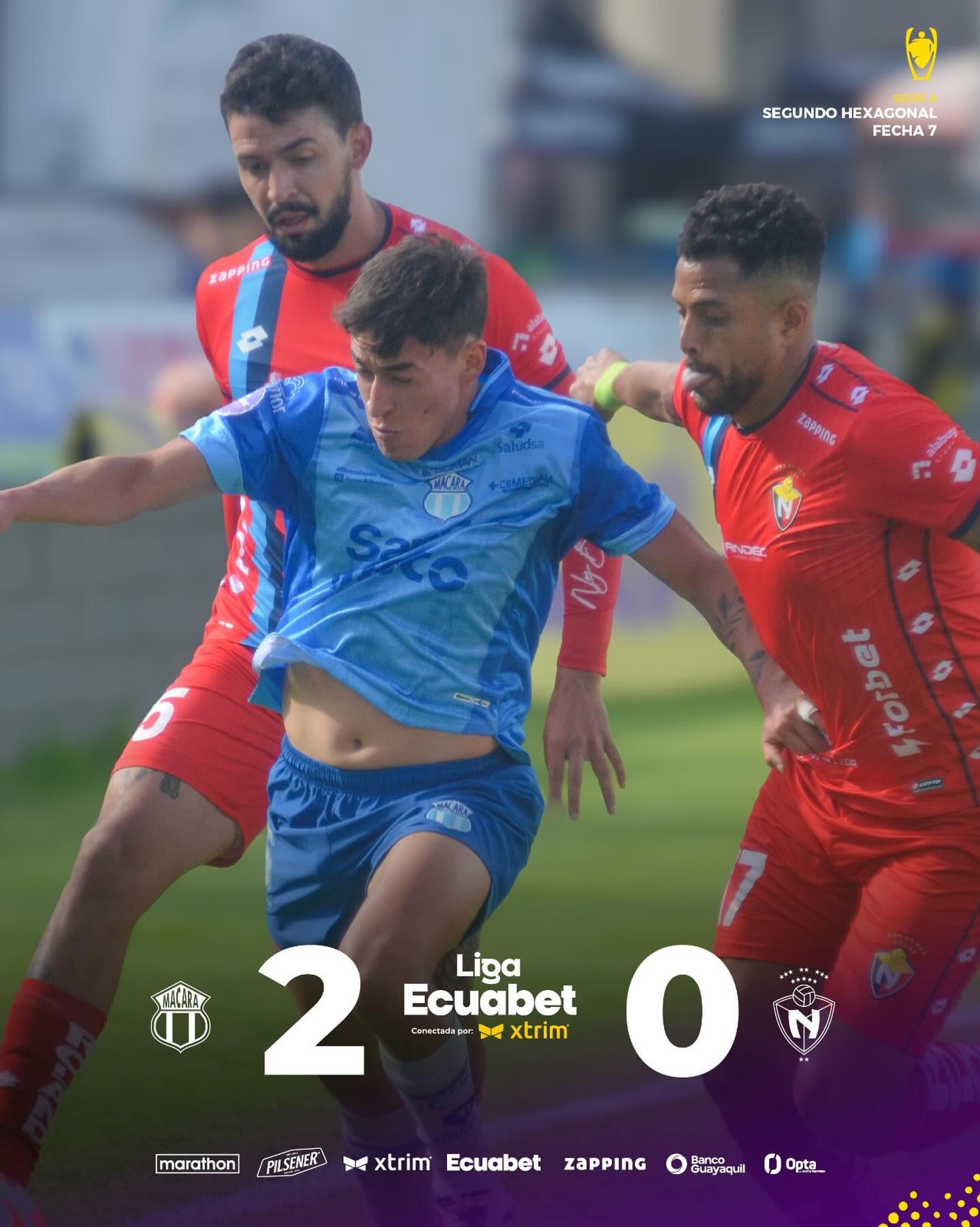 Mácara VS El Nacional 7ma. Fecha Exagonal 2 Liga Pro 2025