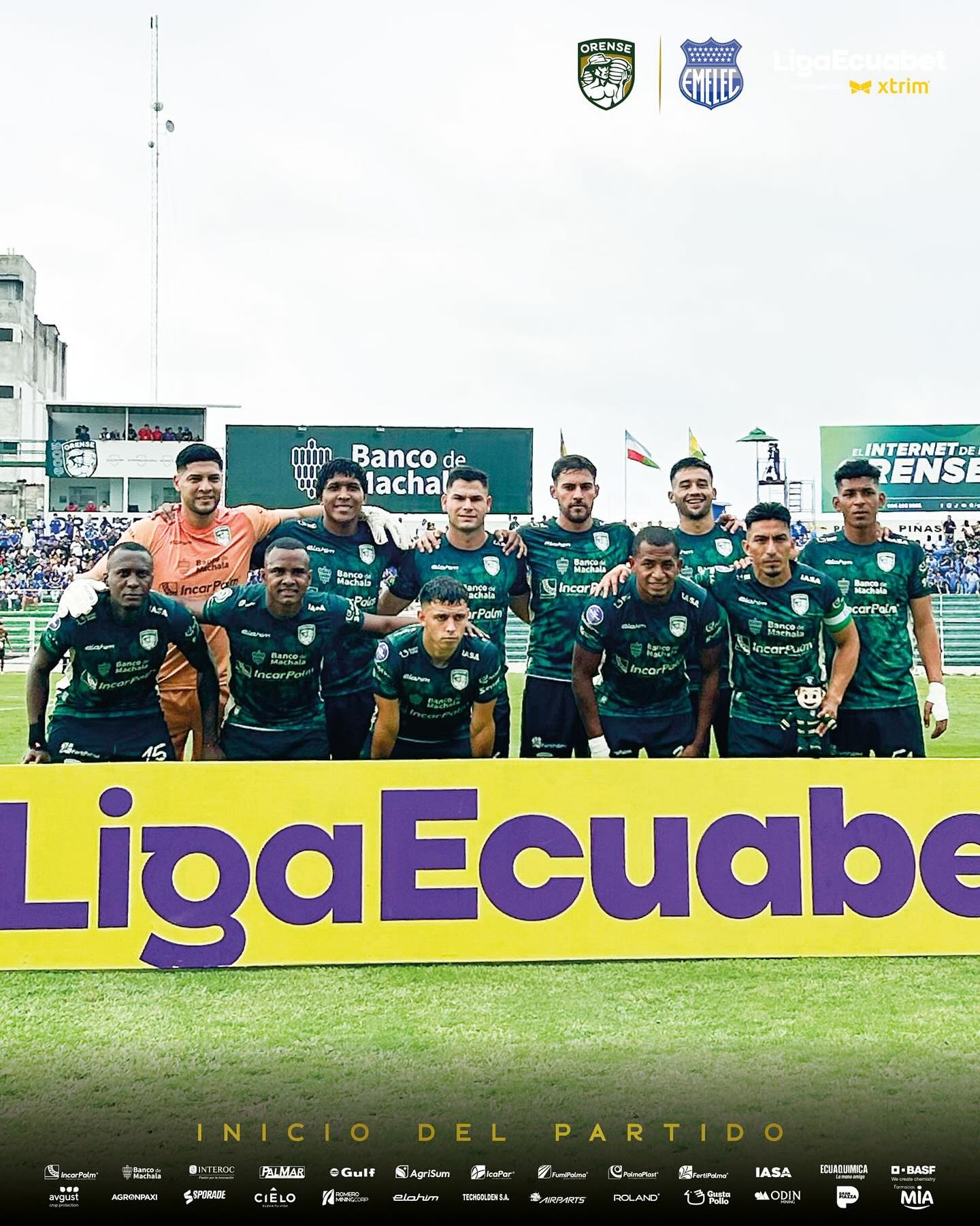 Orense VS Emelec 30ava. Fecha Liga PRO 2025 Ecuador 1