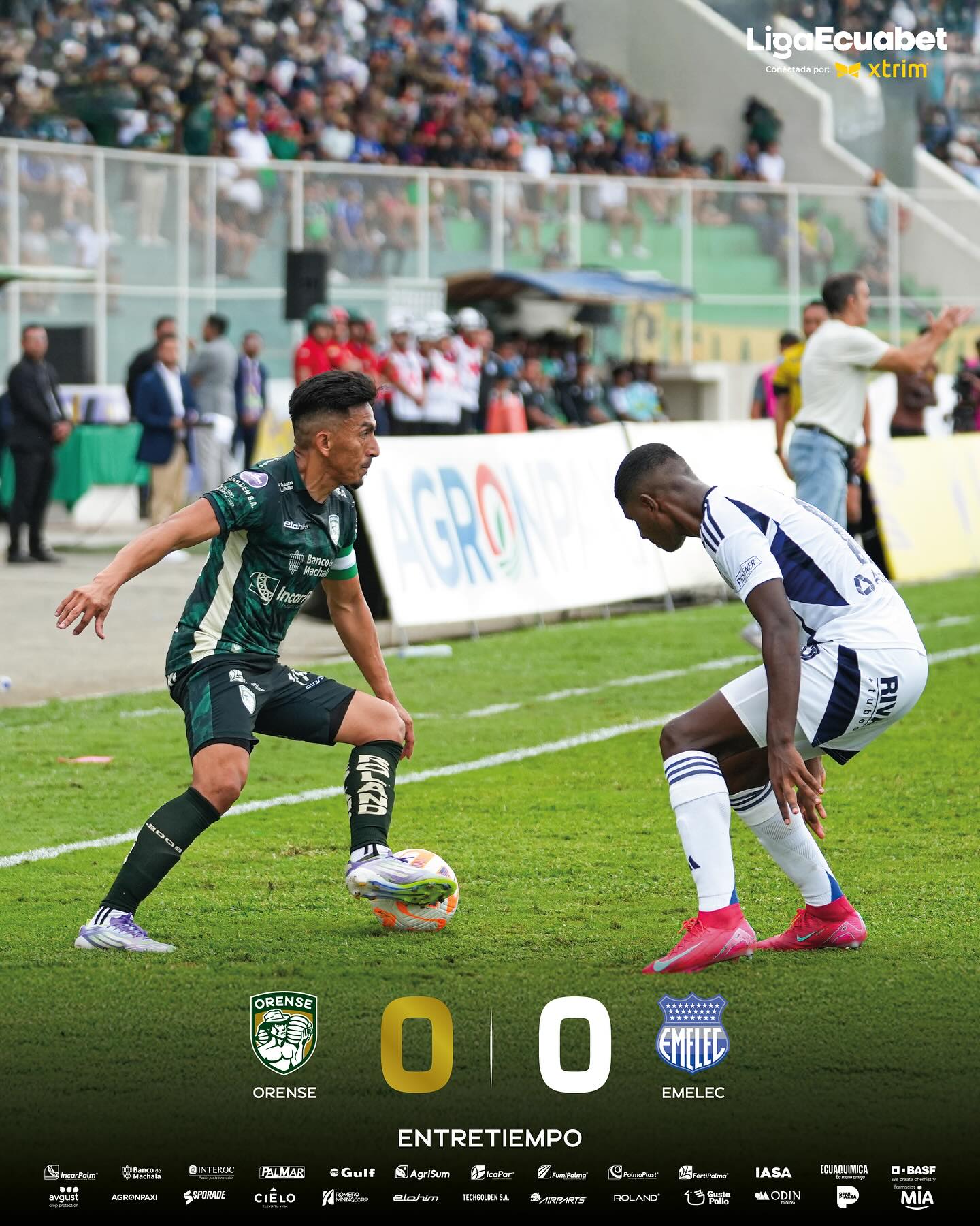 Orense VS Emelec 30ava. Fecha Liga PRO 2025 Ecuador 2