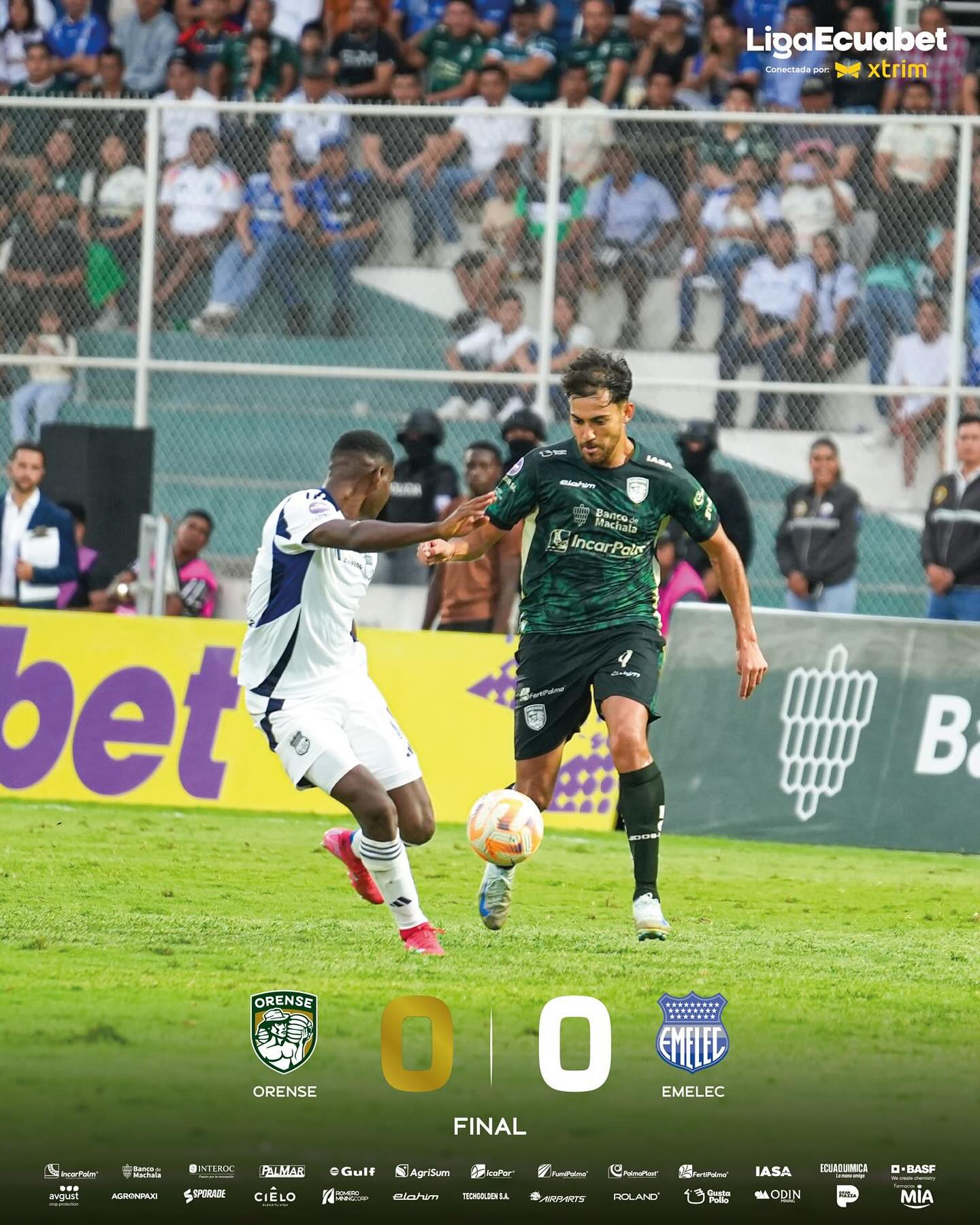 Orense VS Emelec 30ava. Fecha Liga PRO 2025 Ecuador 3