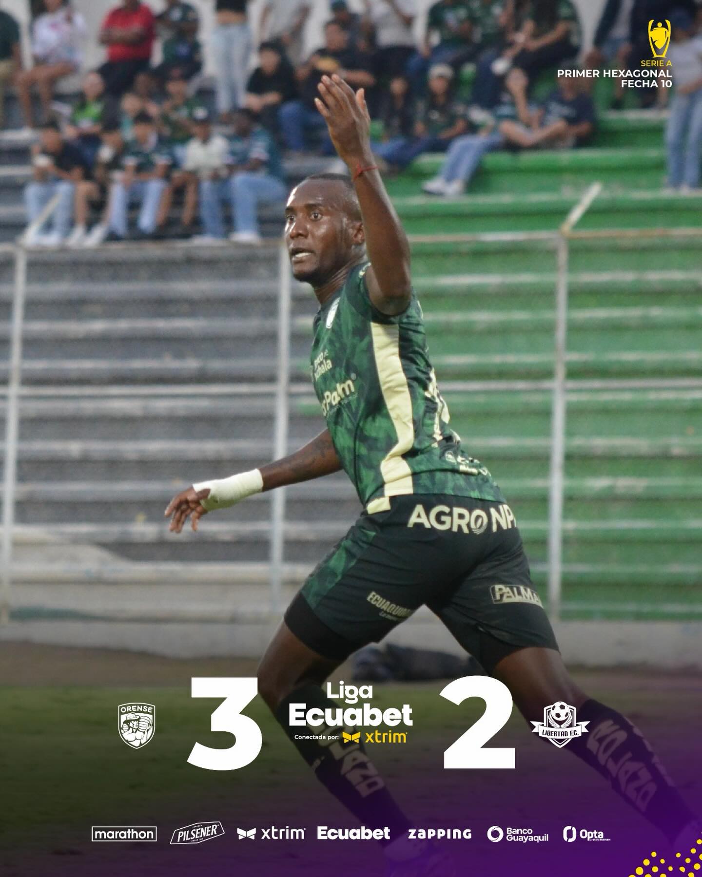 Orense VS Libertad 10ma. Fecha Exagonal 1 Liga Pro 2025 Ecuador