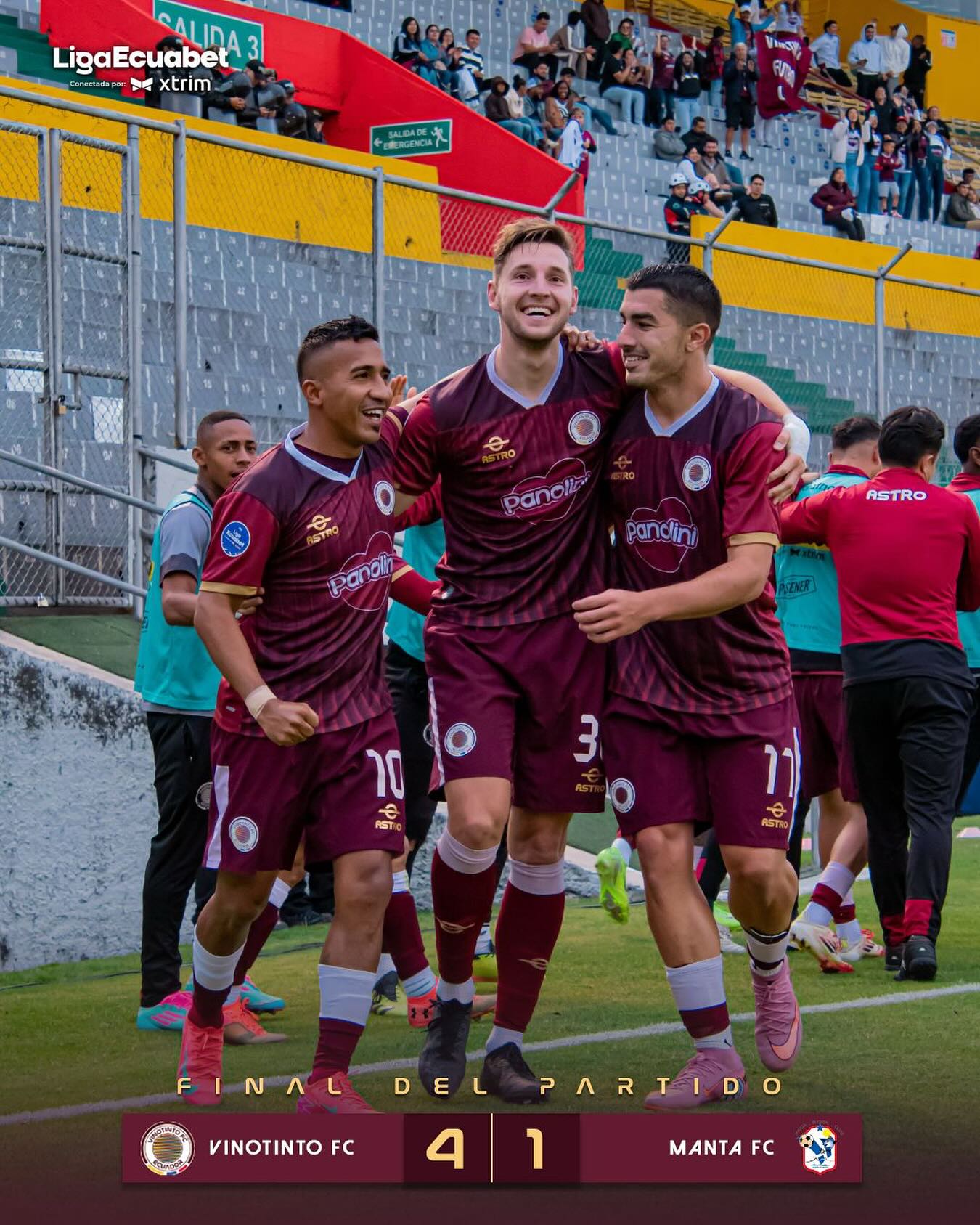 VinoTinto VS Manta 29ava. Fecha Liga PRO 2025 Ecuador 6