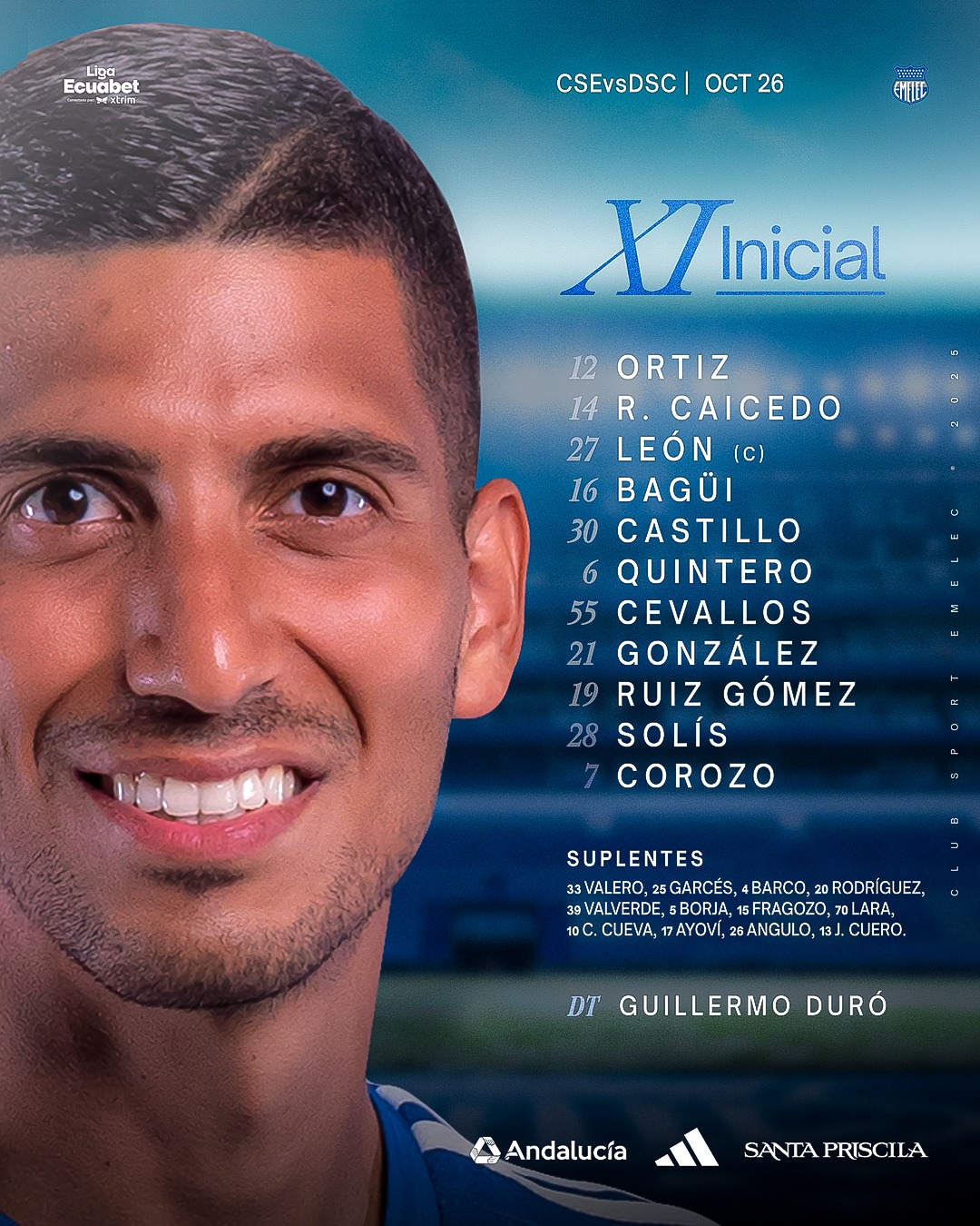 Emelec VS Delfín 3era. Fecha 2do. Exagonal Liga Pro 1