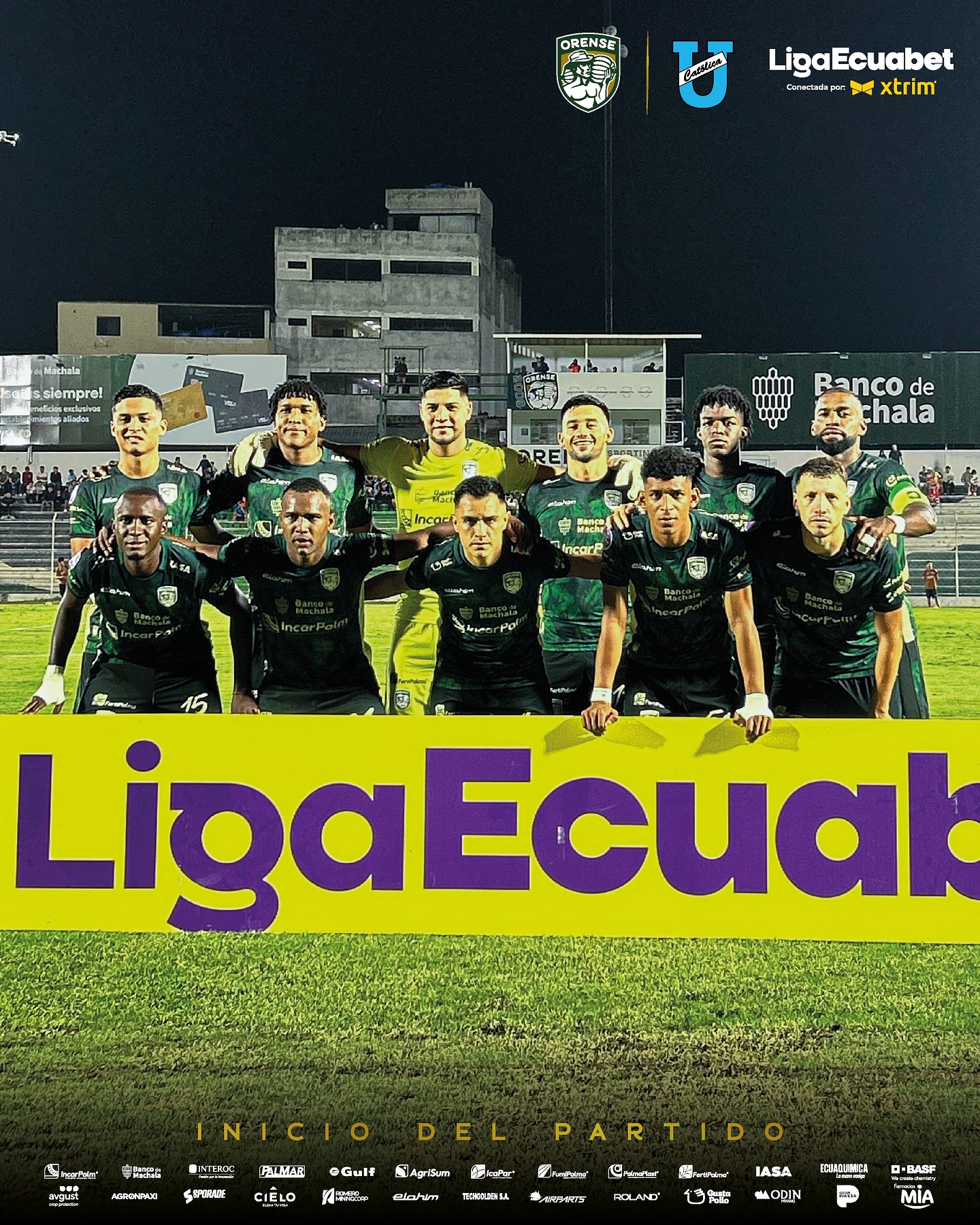 Orense VS U. Catolica 3era. Fecha Liga Pro Ecuador 1