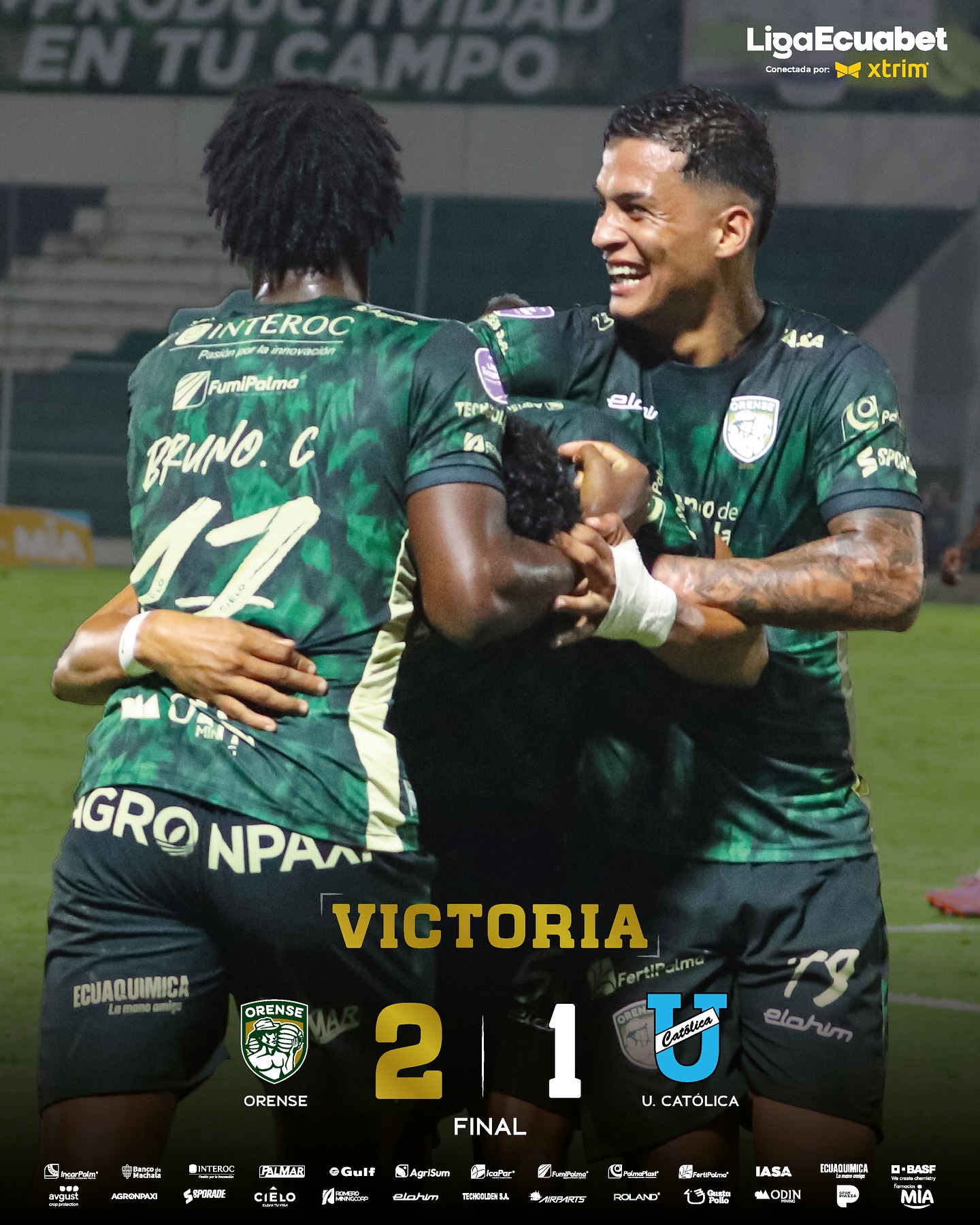 Orense VS U. Catolica 3era. Fecha Liga Pro Ecuador 3